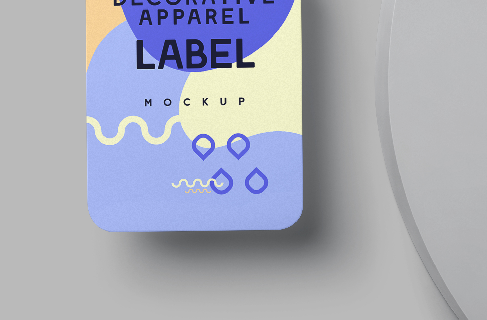 creative branding label mock-up PSD
