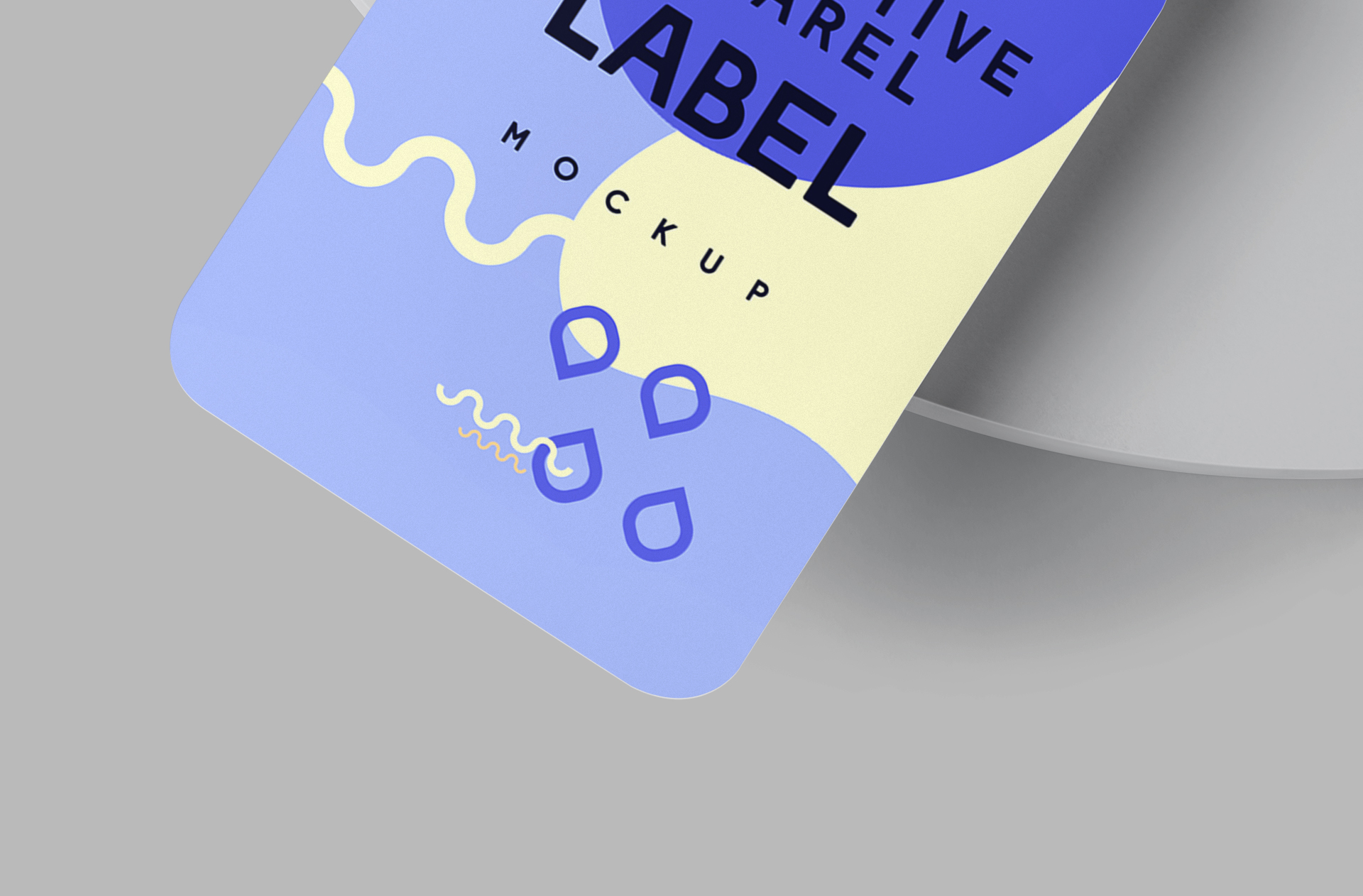 branding label PSD mock-up