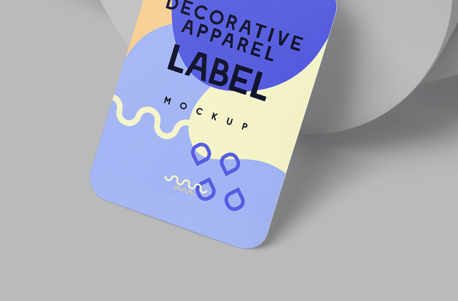 creative label mock-up PSD