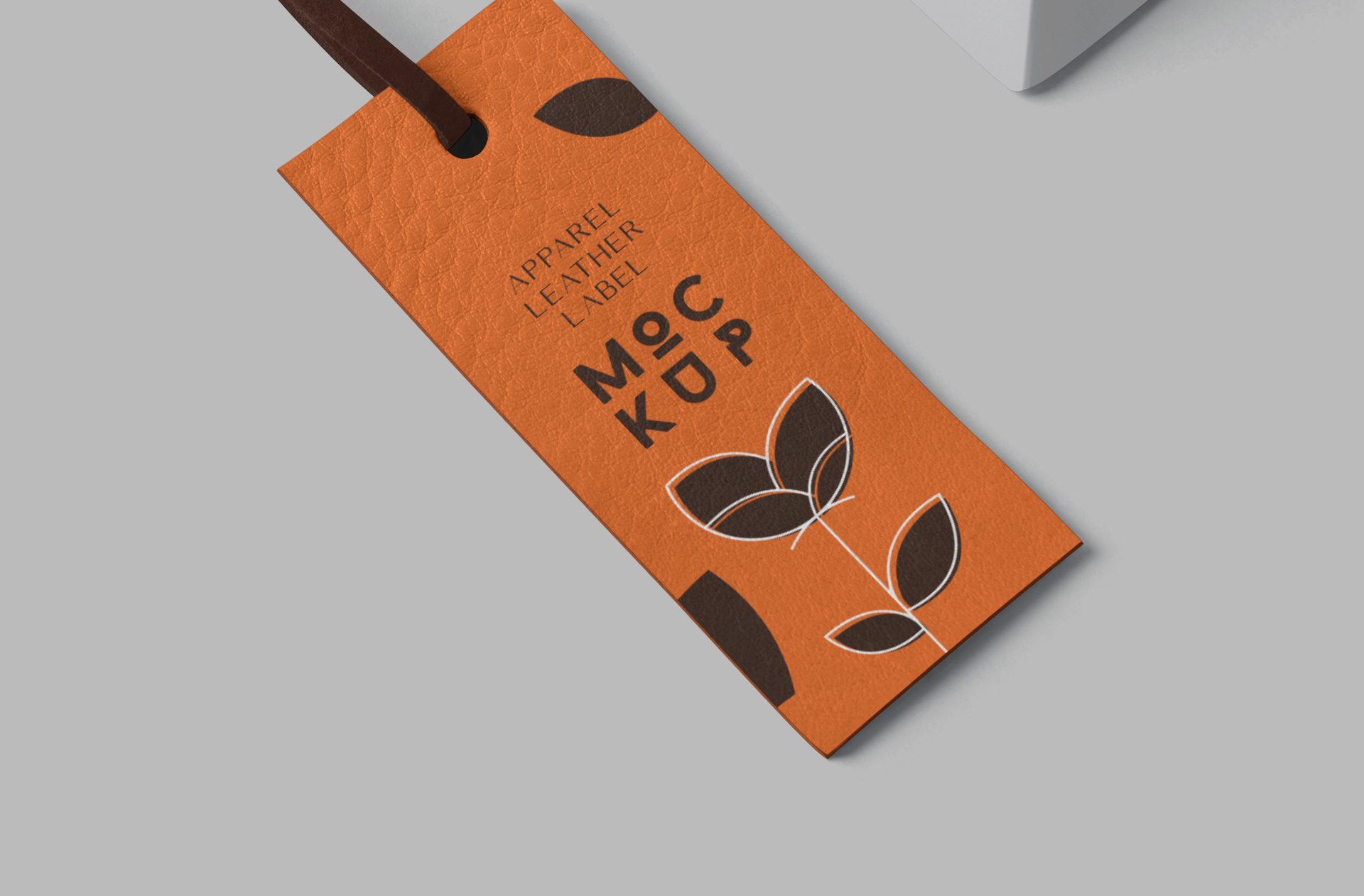 modern garment tag PSD