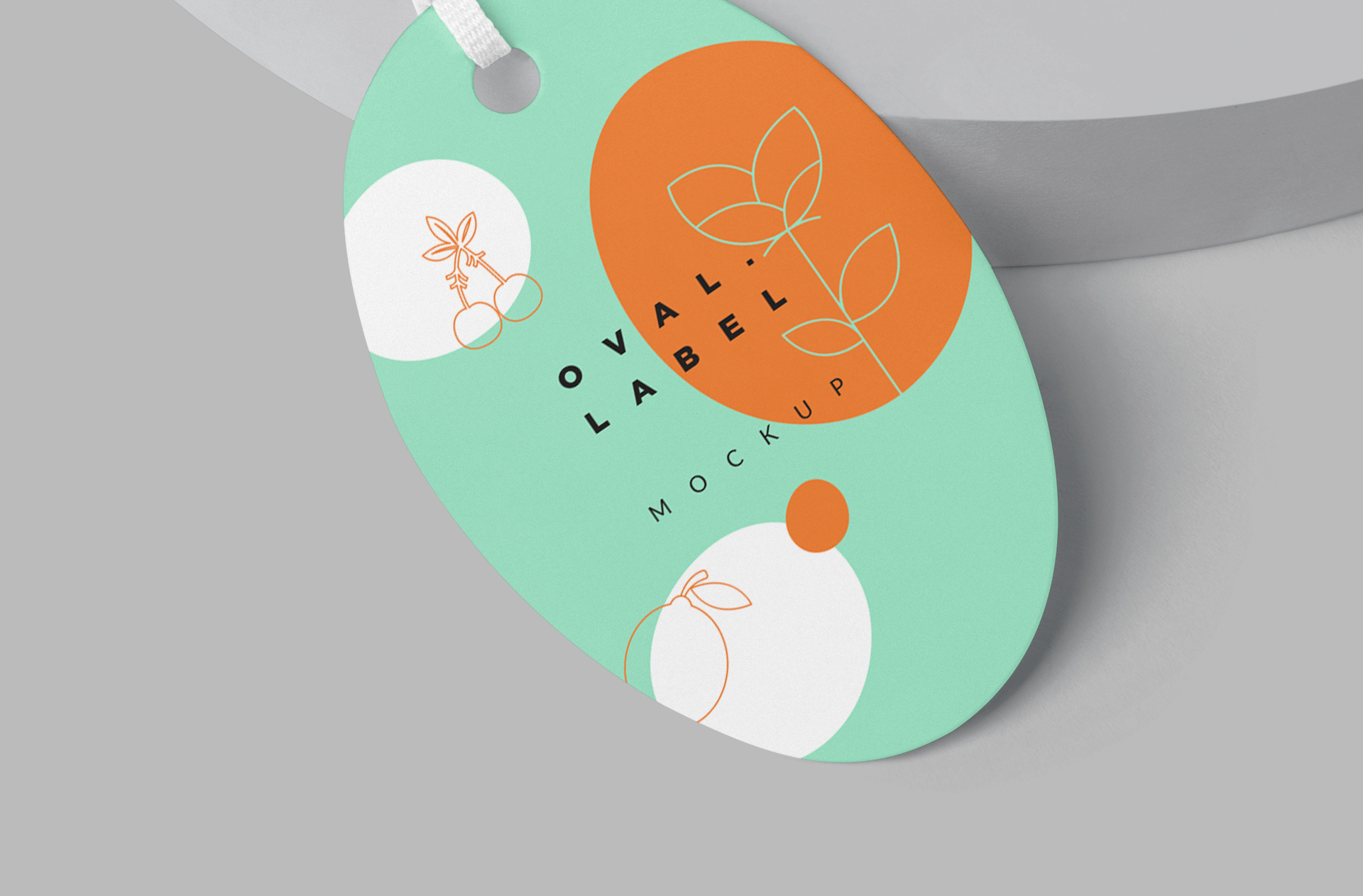 colorful label PSD