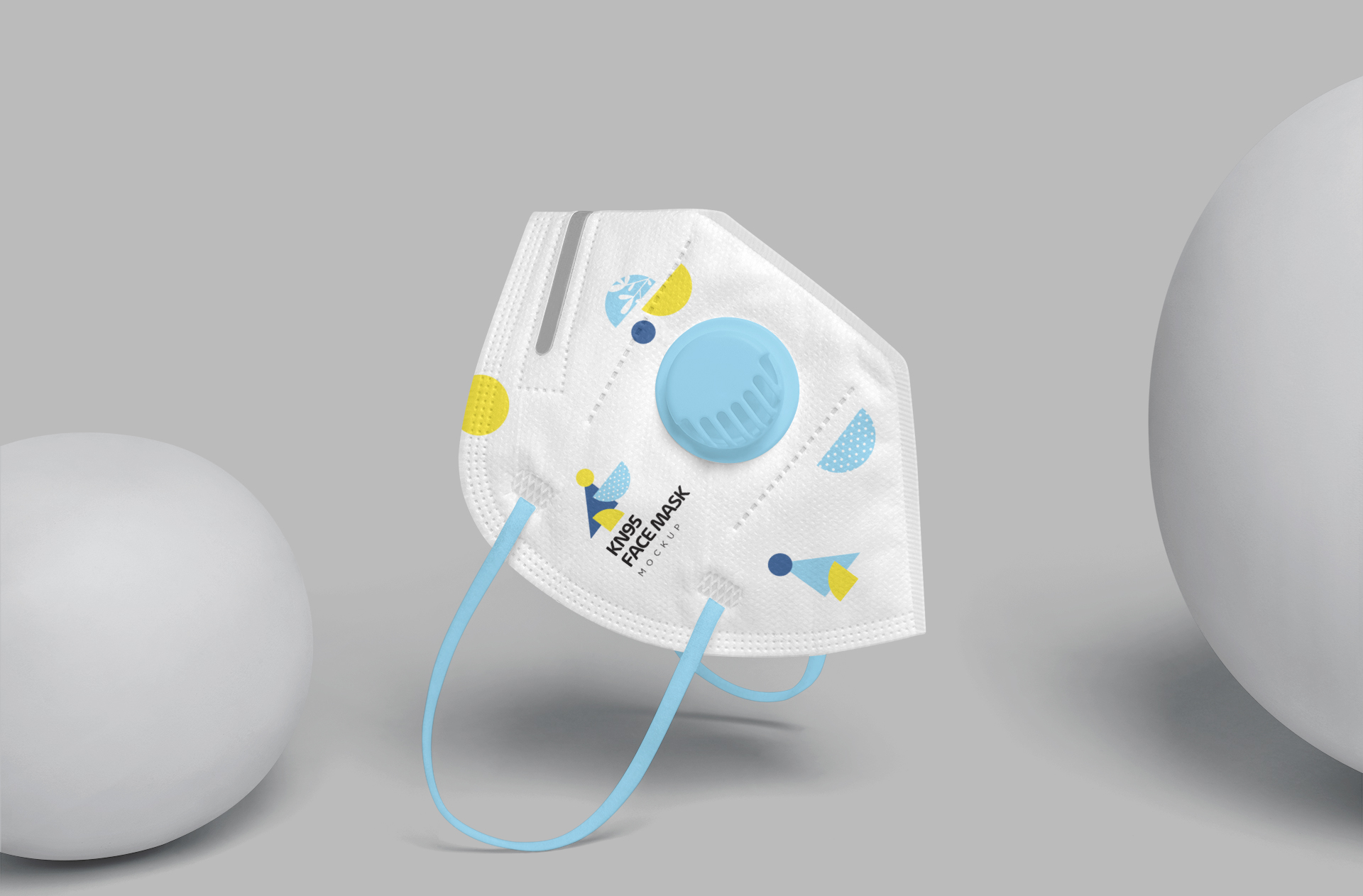 Professional KN95 Mask Mock-Up for Healthcare Projects