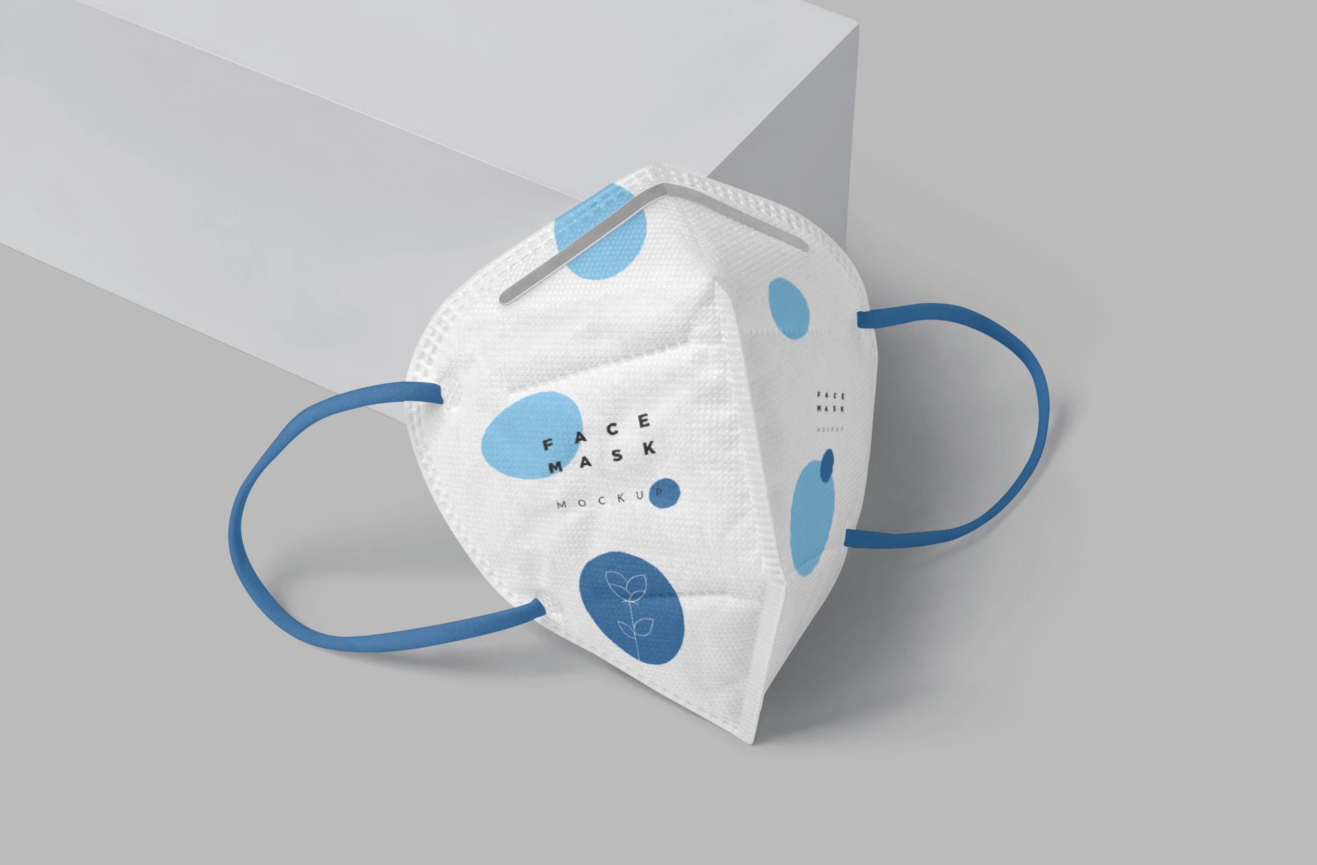 Customizable KN95 Face Mask Mock-Up with Unique Design