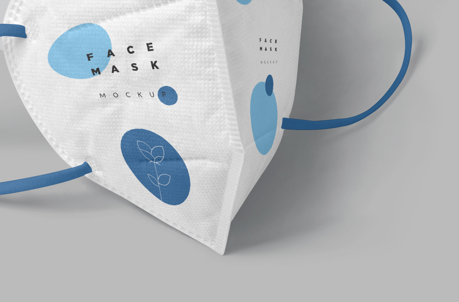 high-quality face mask mock-up