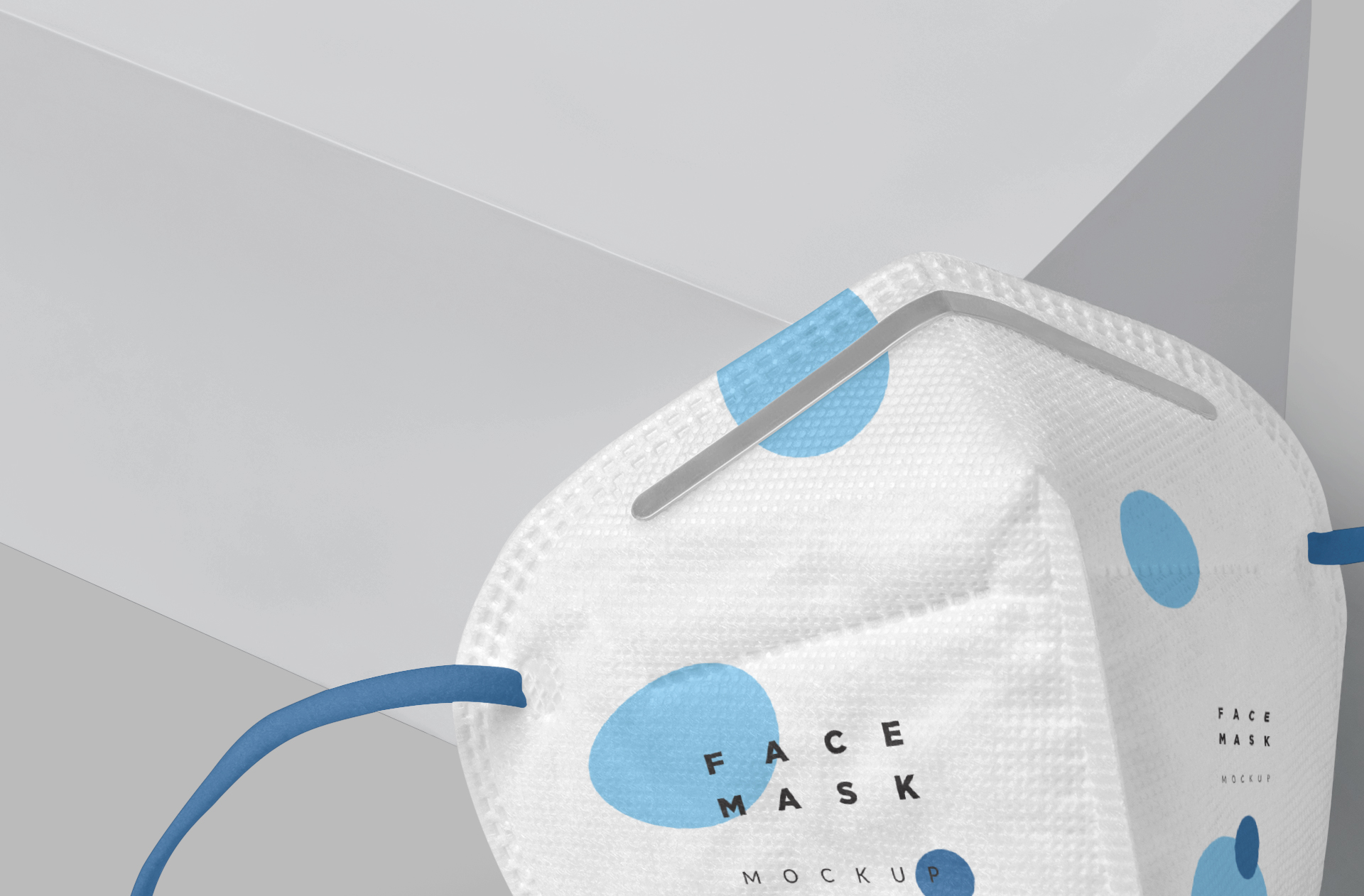 high-quality face mask mock-up