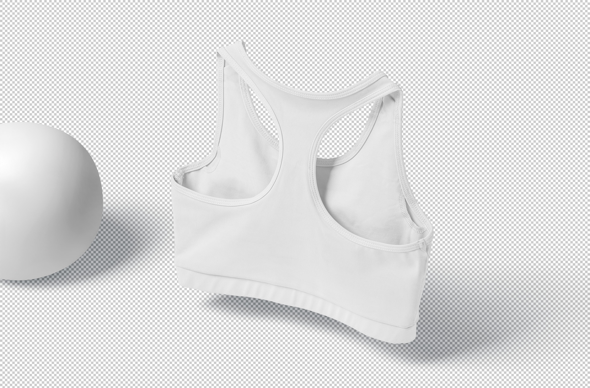 creative sport bra branding PSD