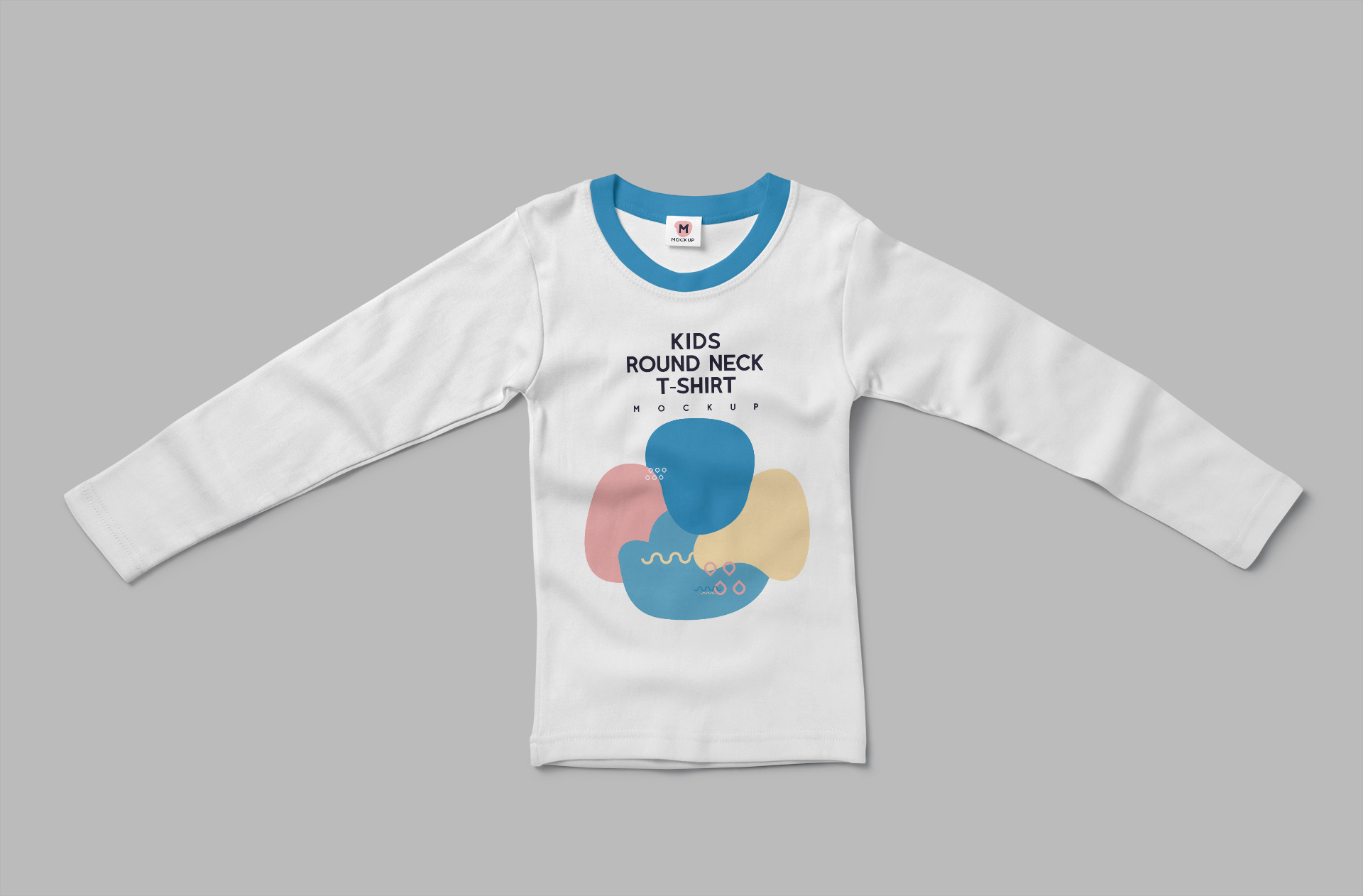 High-Quality Kids Round Neck T-Shirt Mock-Up