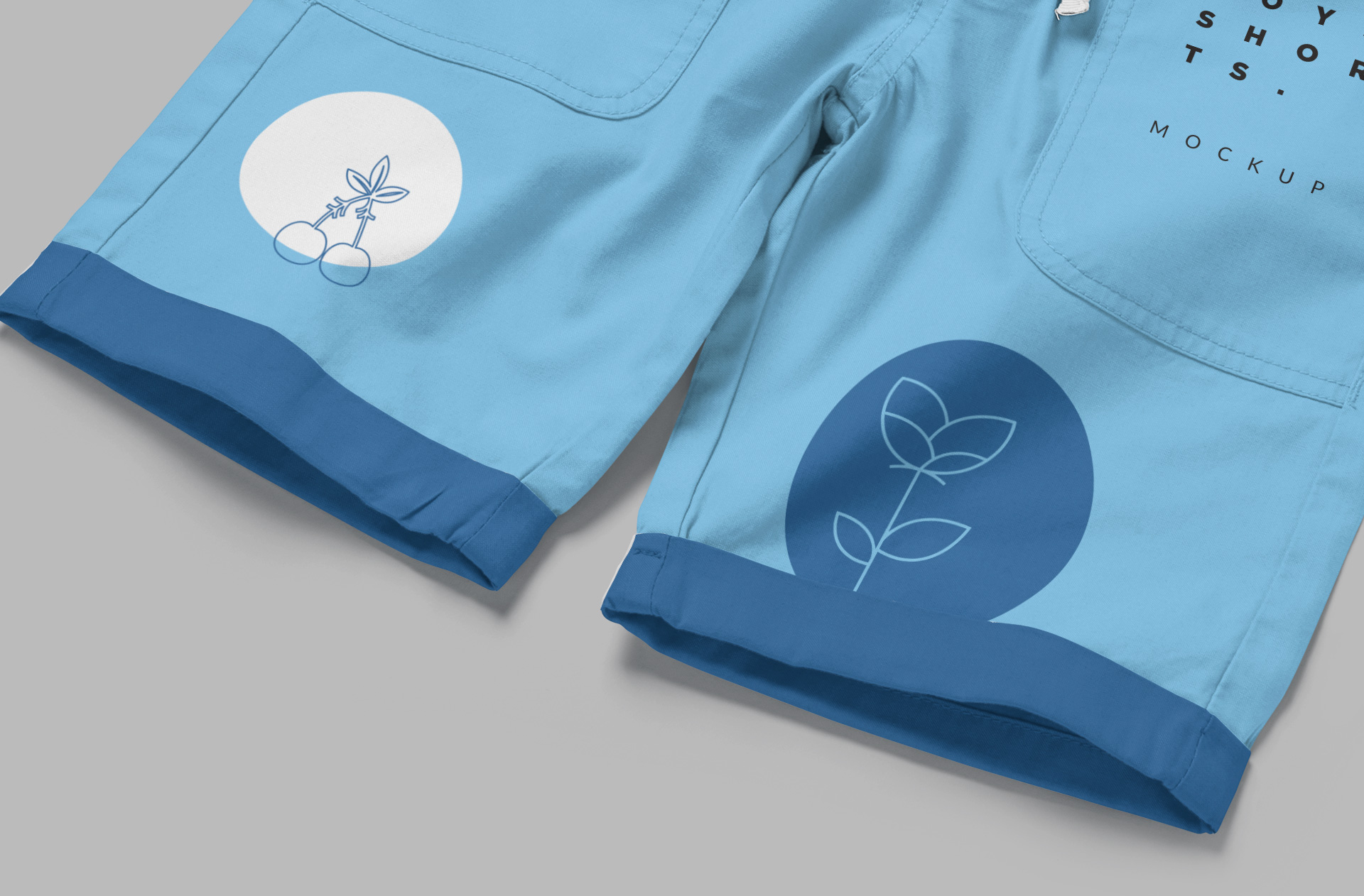 boy's fashion shorts mockup