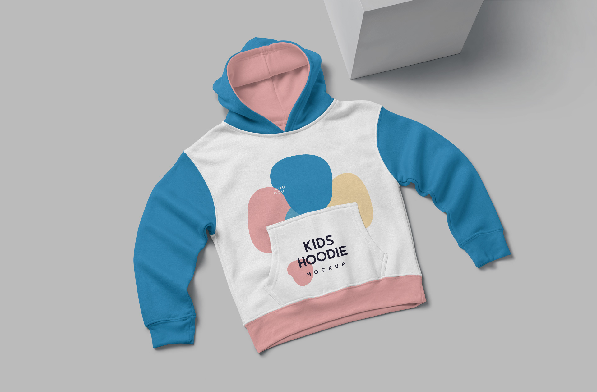 Kids Hoodie Mockup with Colorful Design