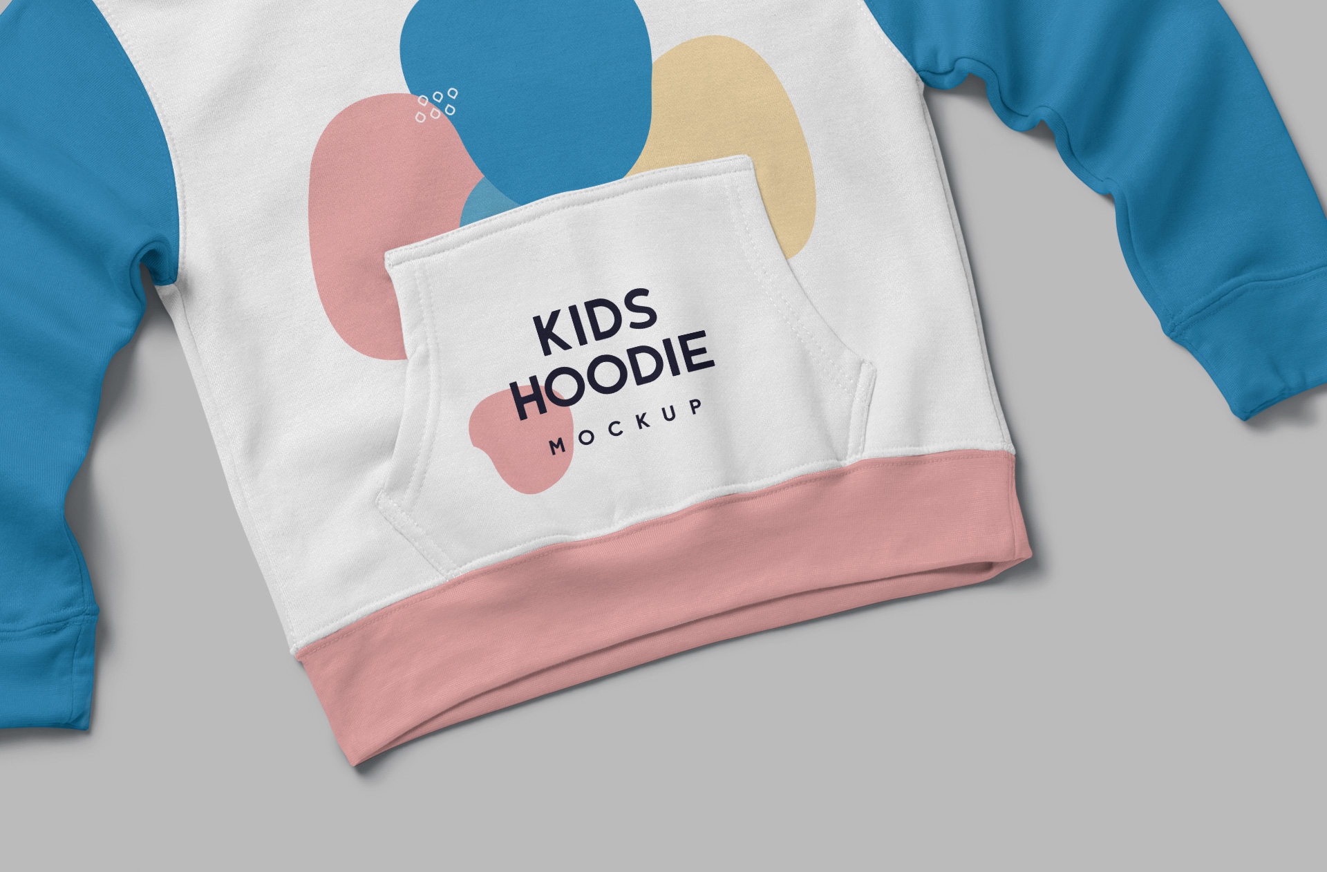 casual kids hoodie design mock-up