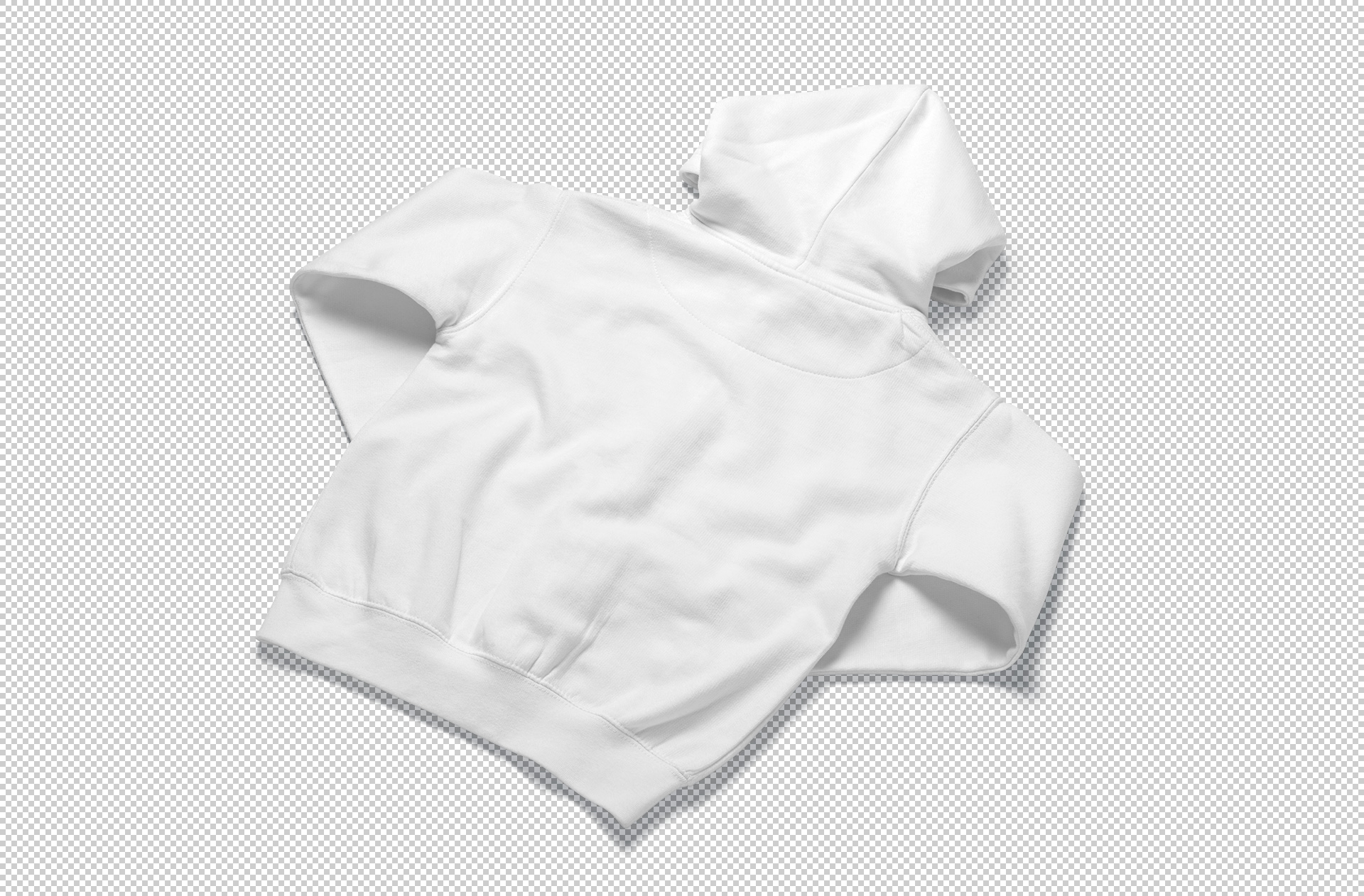 Folded Kids Zipper Hoodie Mockup for Branding