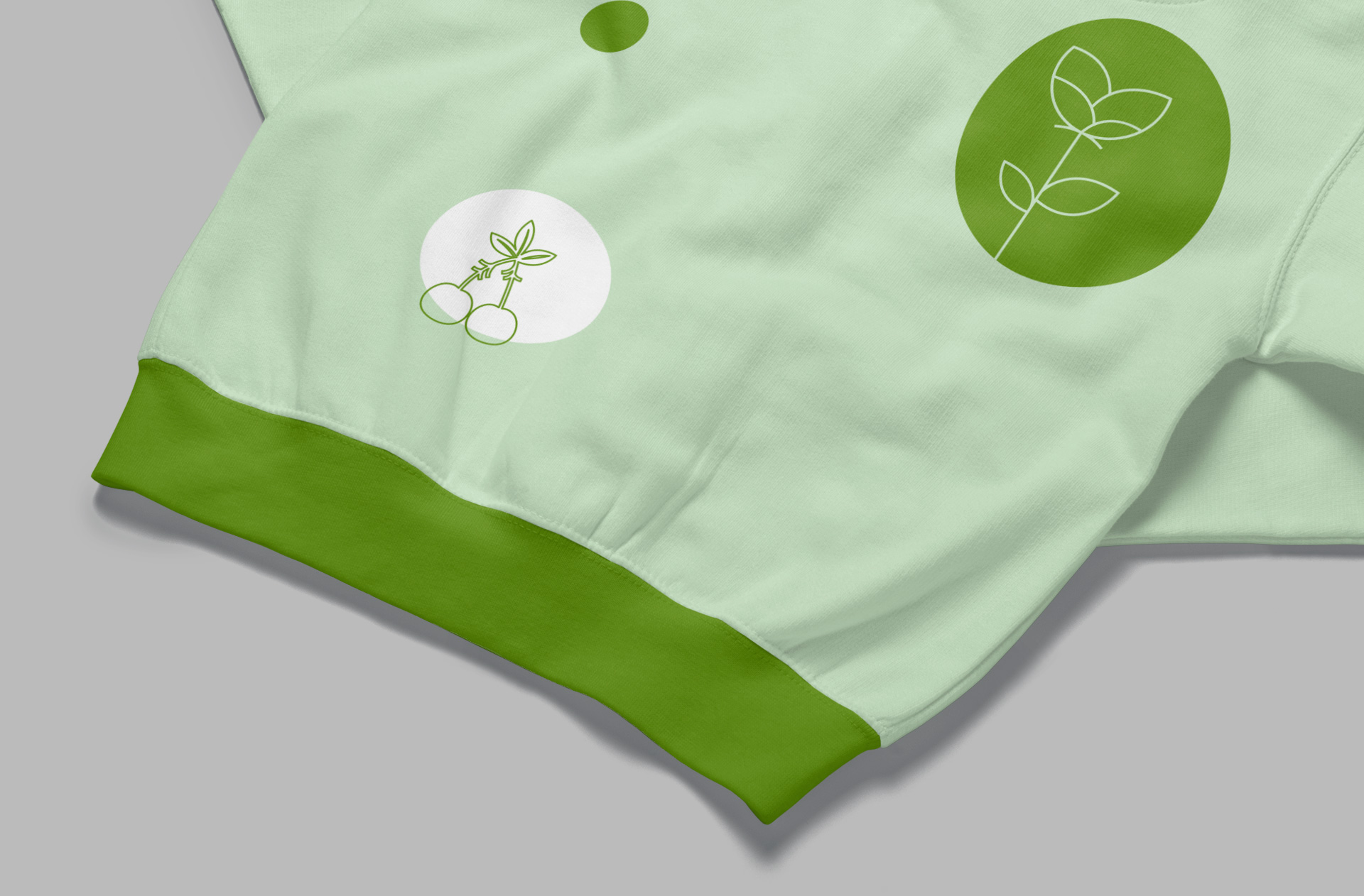Folded Kids Zipper Hoodie Mockup for Branding