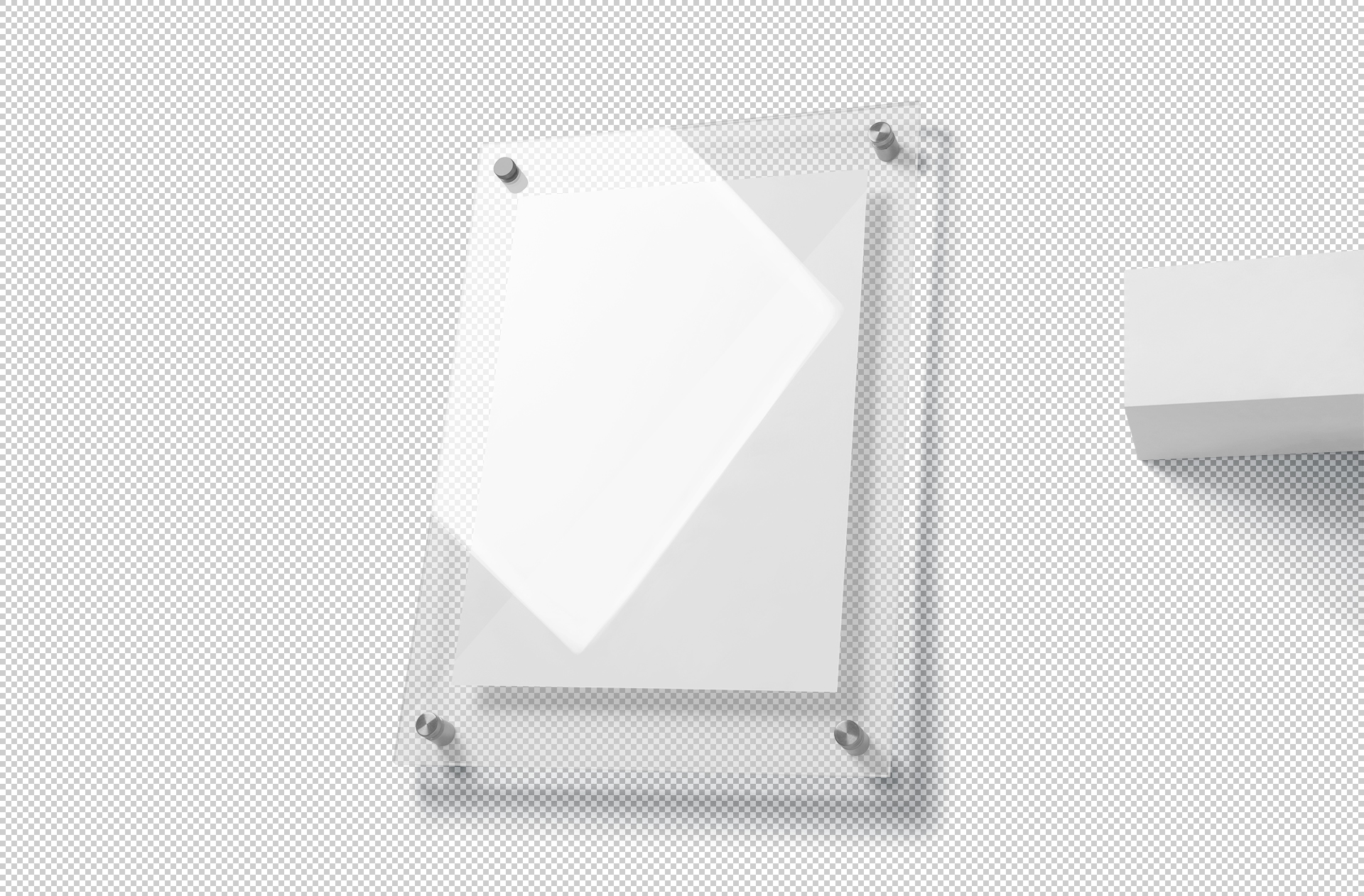 acrylic board mock-up