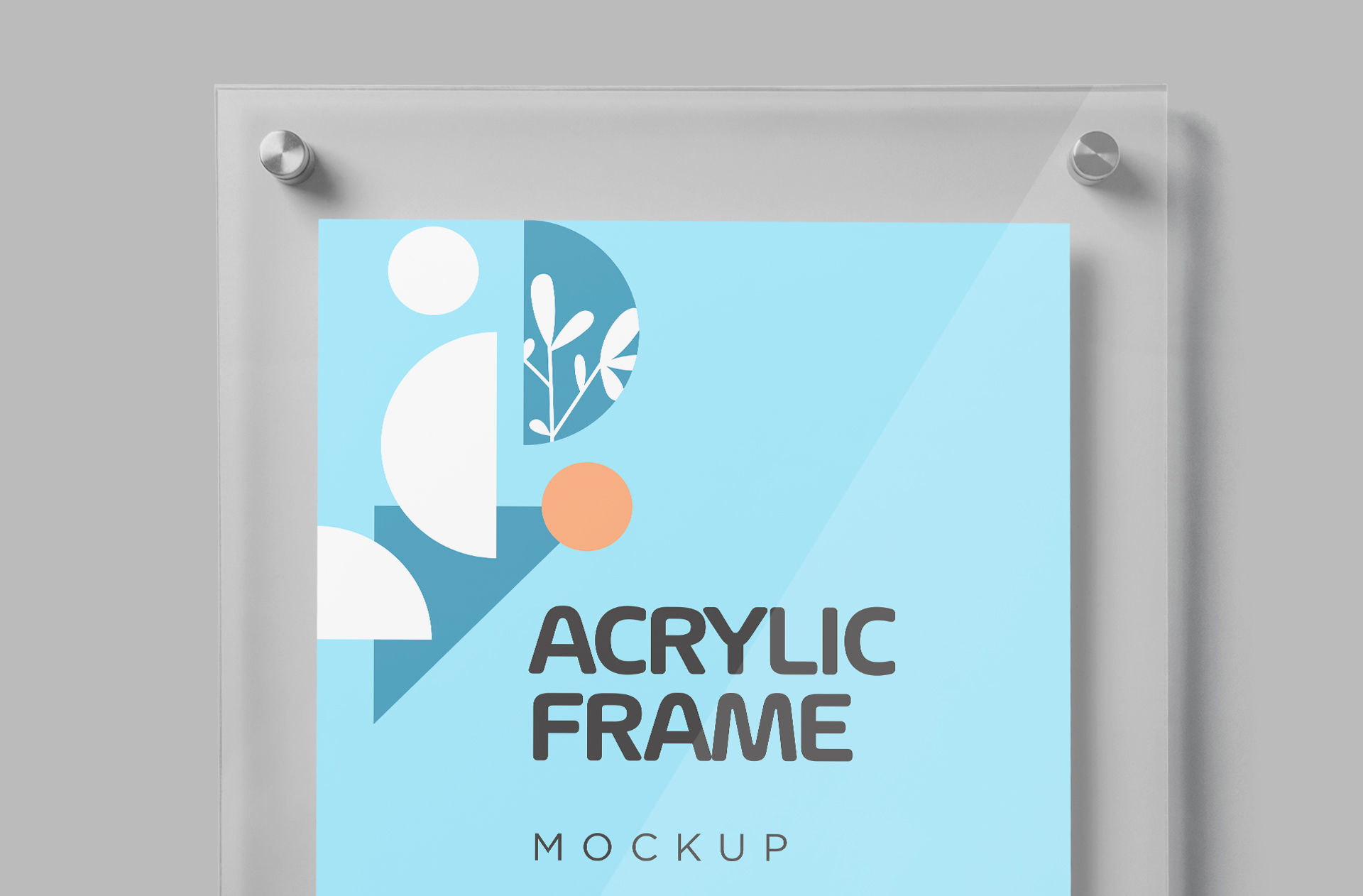 Customizable Acrylic Frame Mockup for Posters and Art