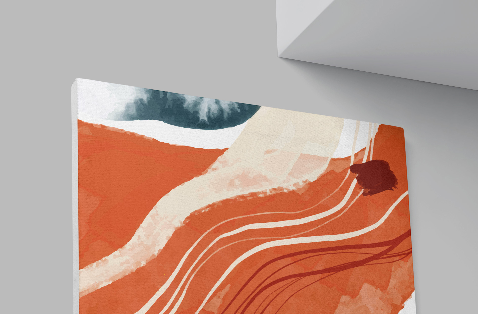 customizable painting canvas PSD