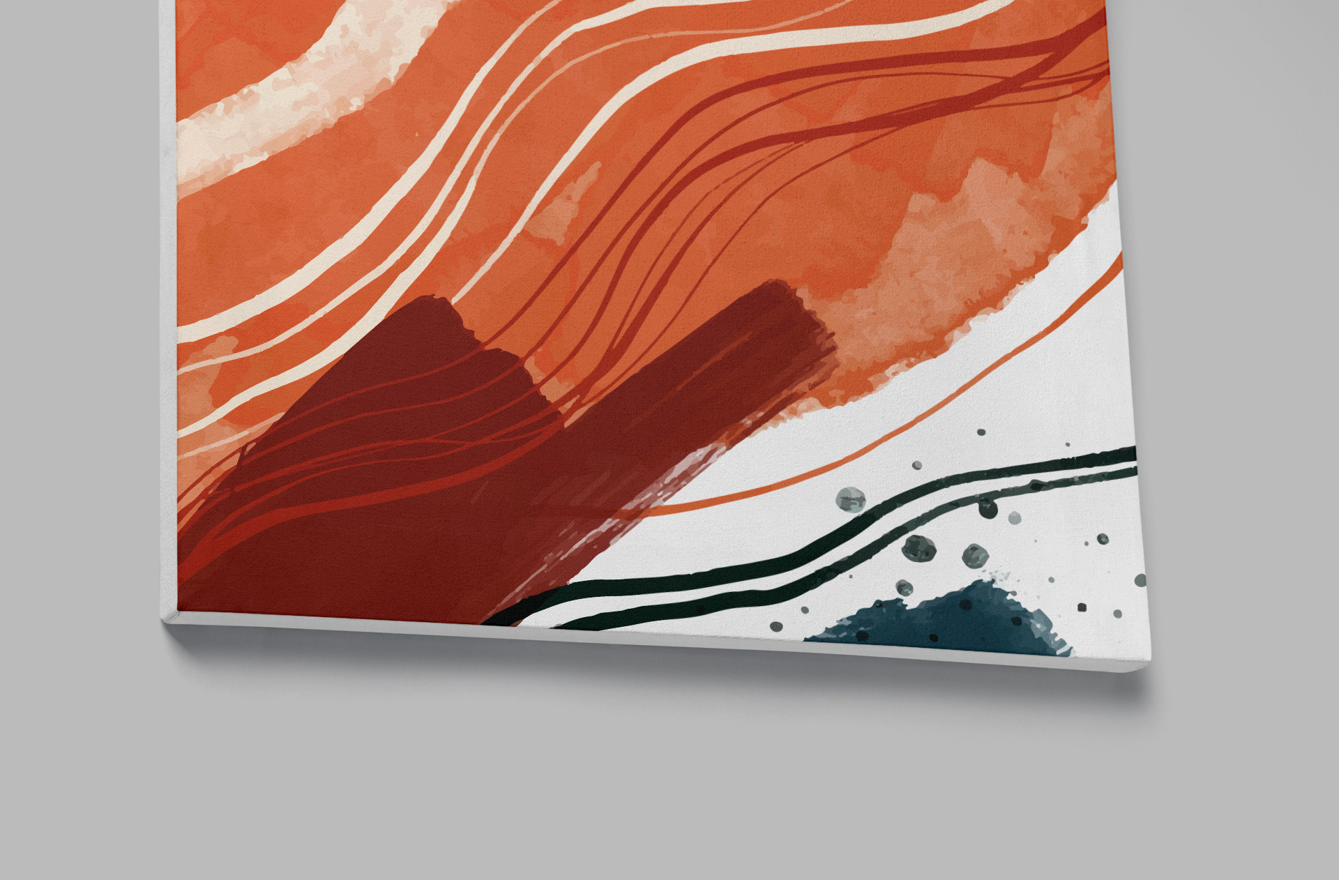 customizable painting canvas PSD