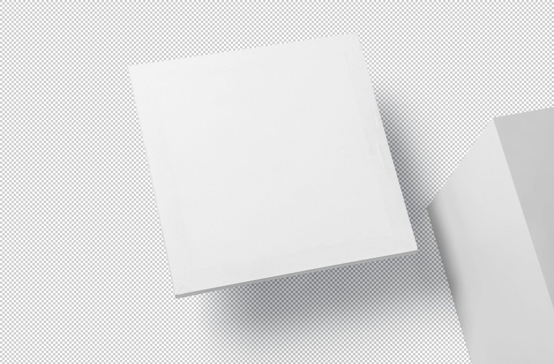 Realistic Square Canvas Mockup for Creative Branding