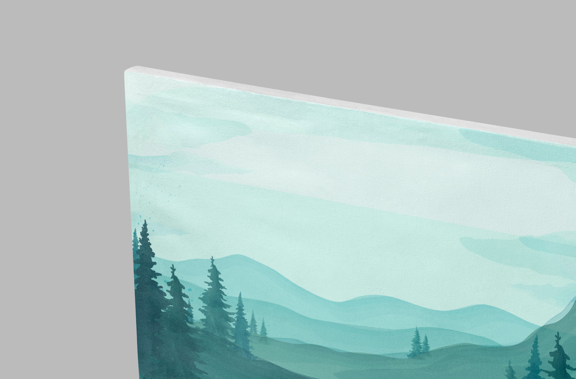 A4 wide art mock-up