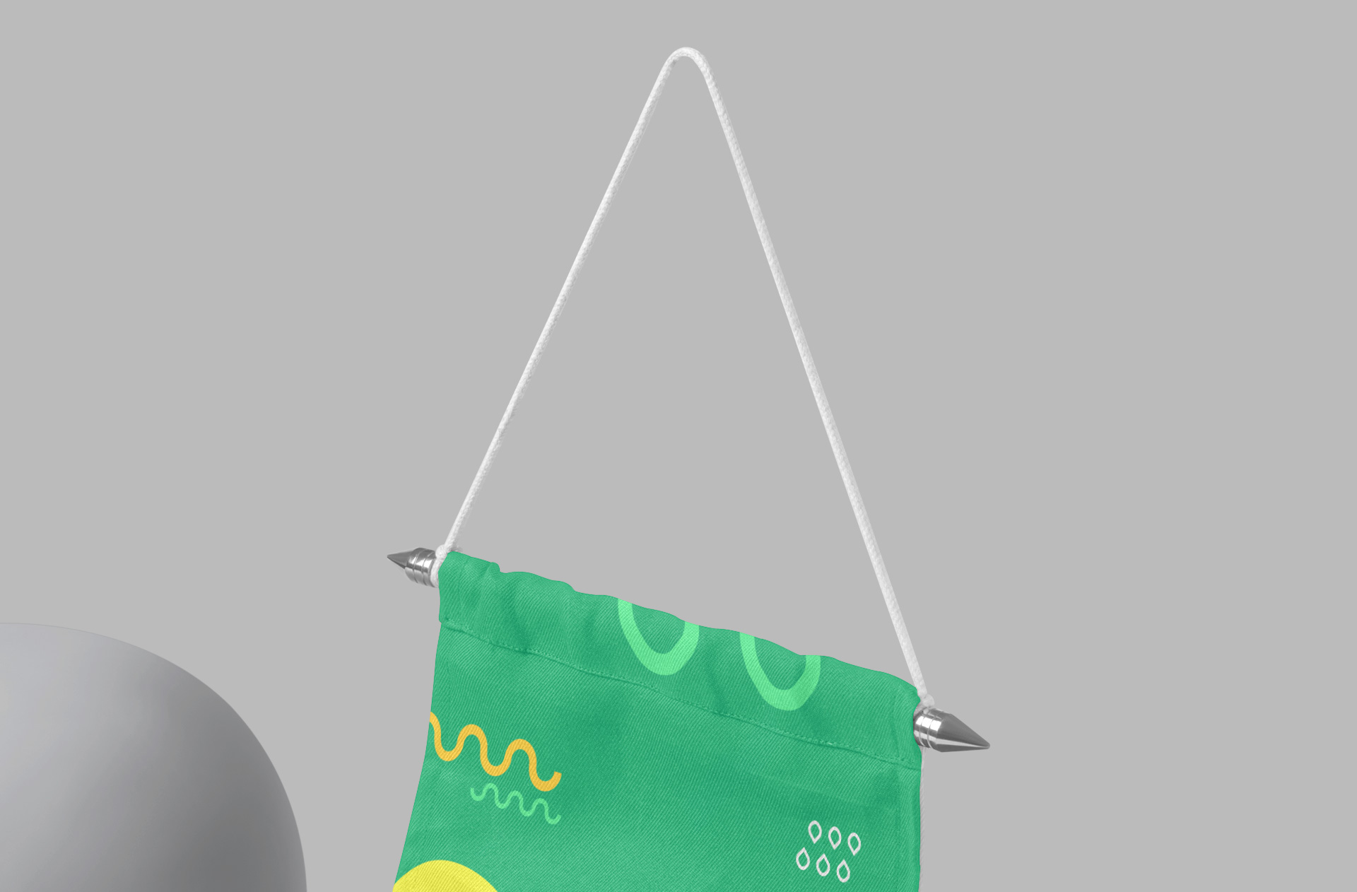 hanging pennant mock-up