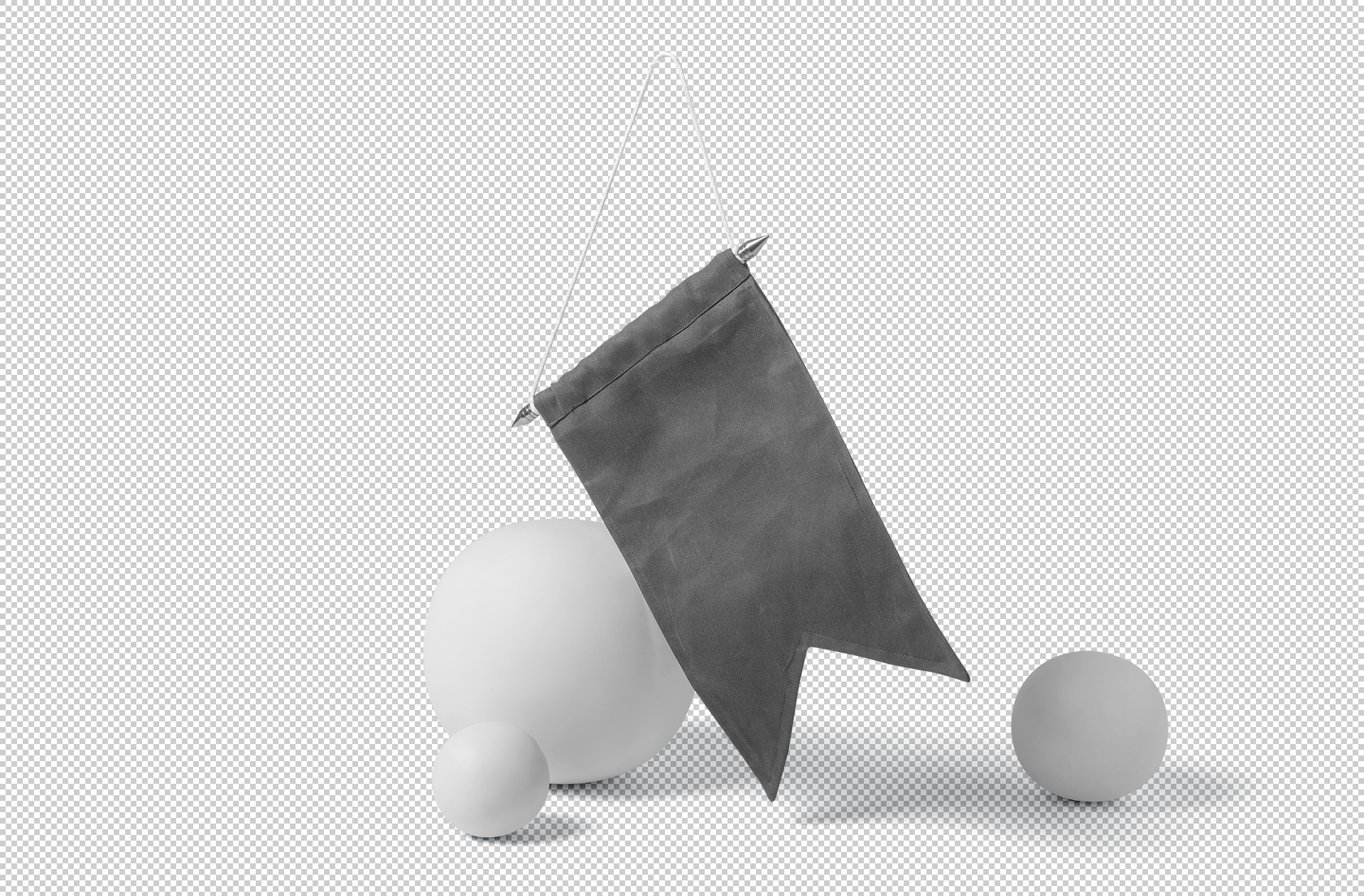 corporate branding flag mock-up