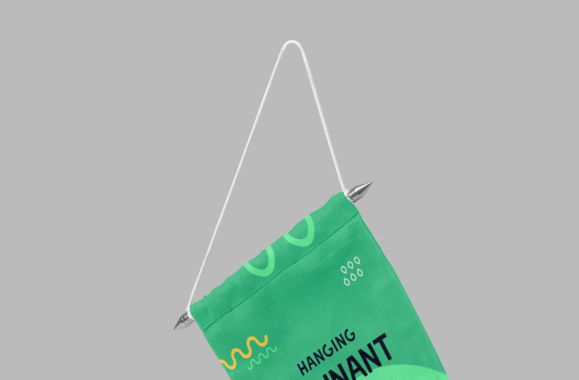 corporate branding flag mock-up