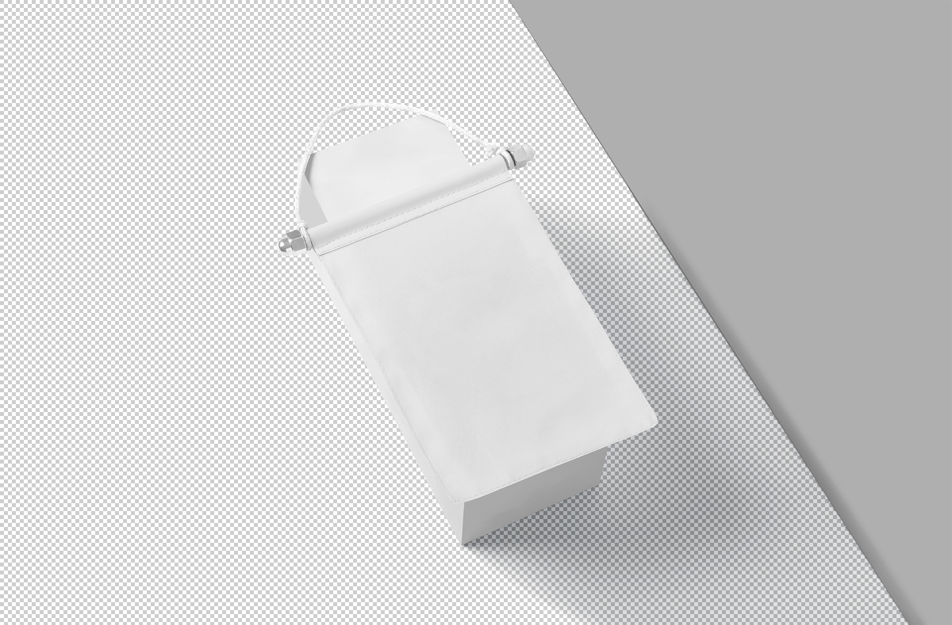 advertising pennant flag mock-up