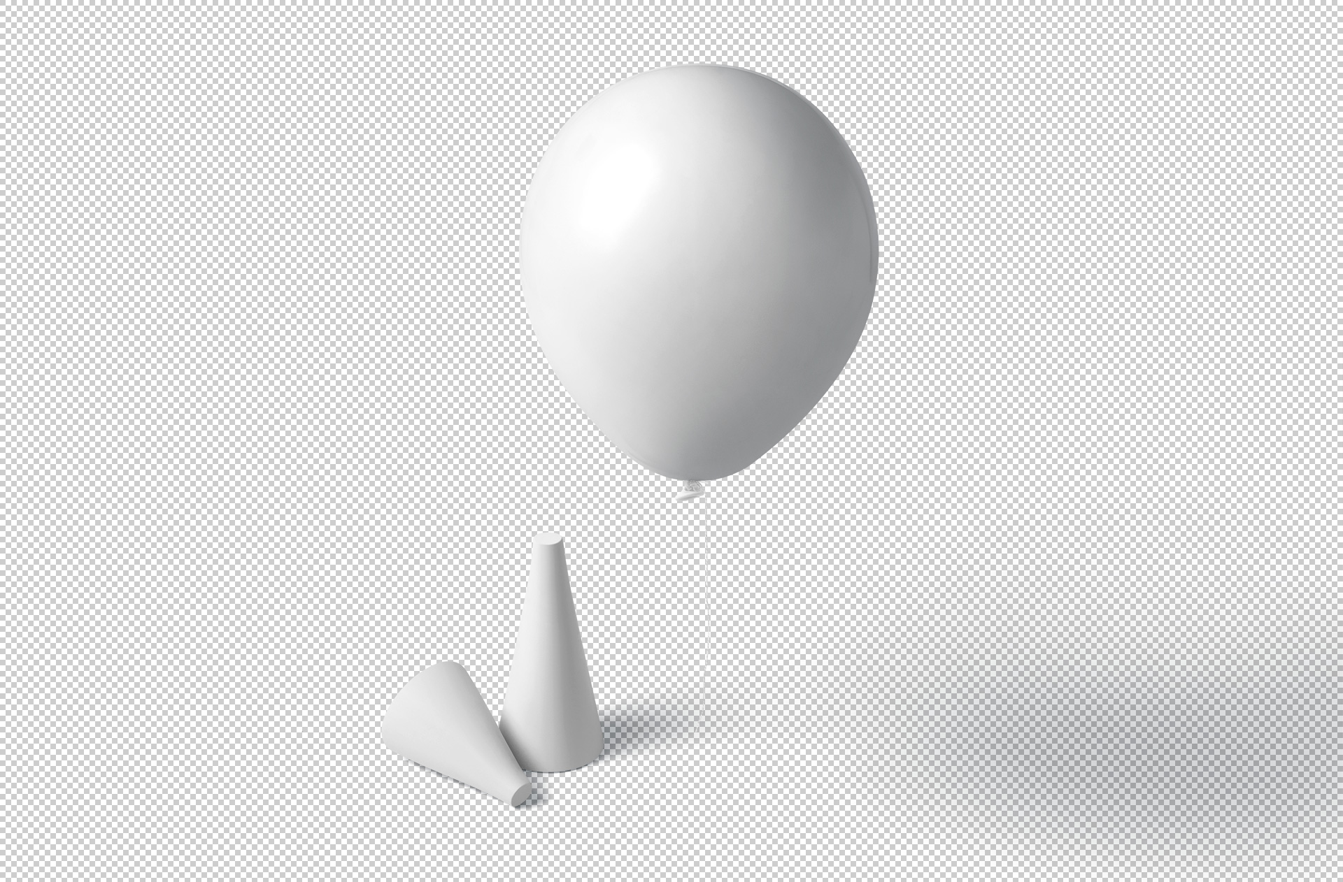 advertising balloon mock-up