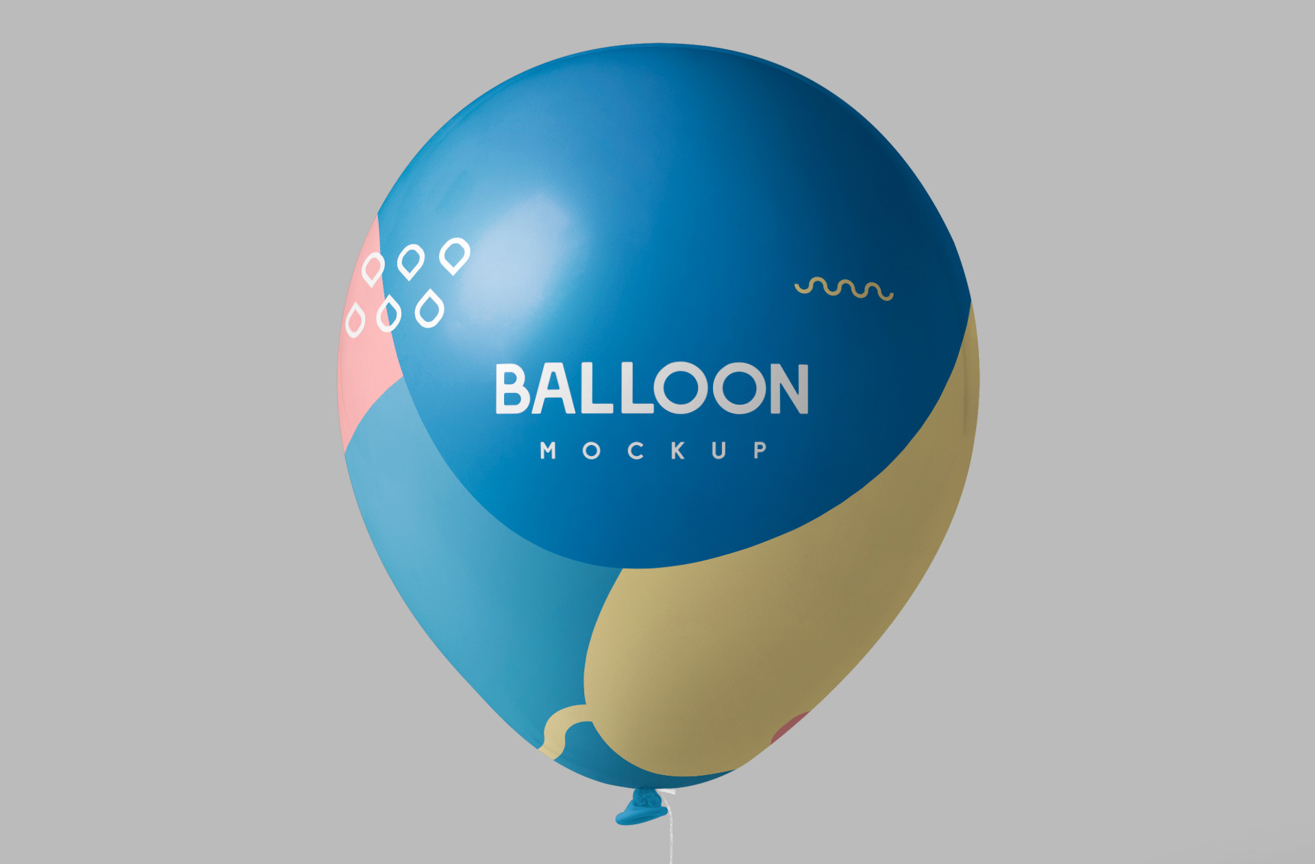 advertising balloon mock-up