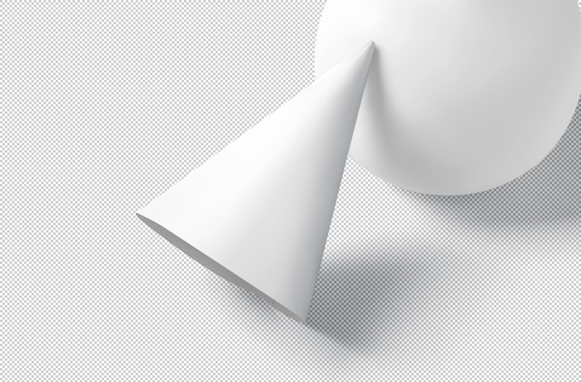 modern party hat mock-up