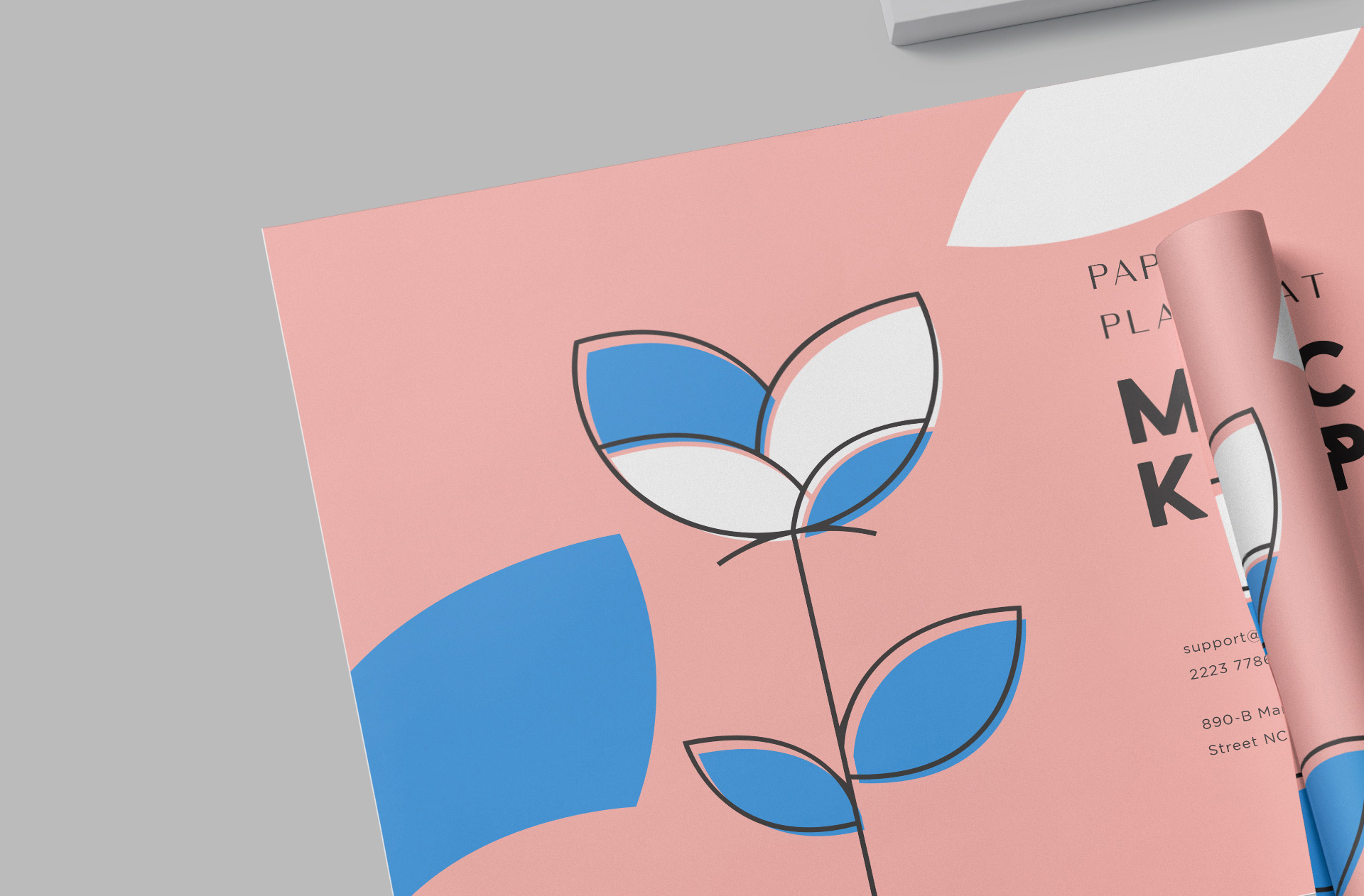 high-quality table mat mock-up