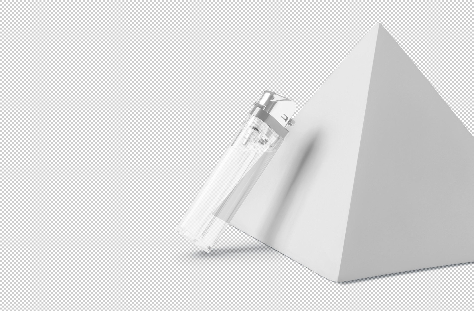 advertising lighter mock-up
