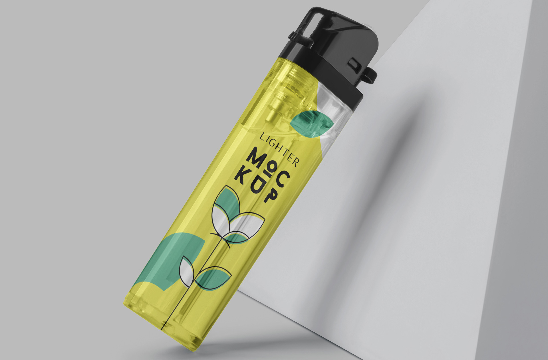 advertising lighter mock-up