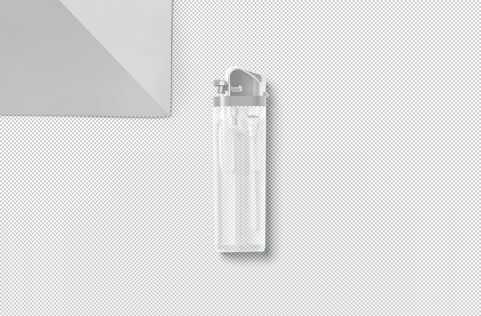 advertising lighter mock-up