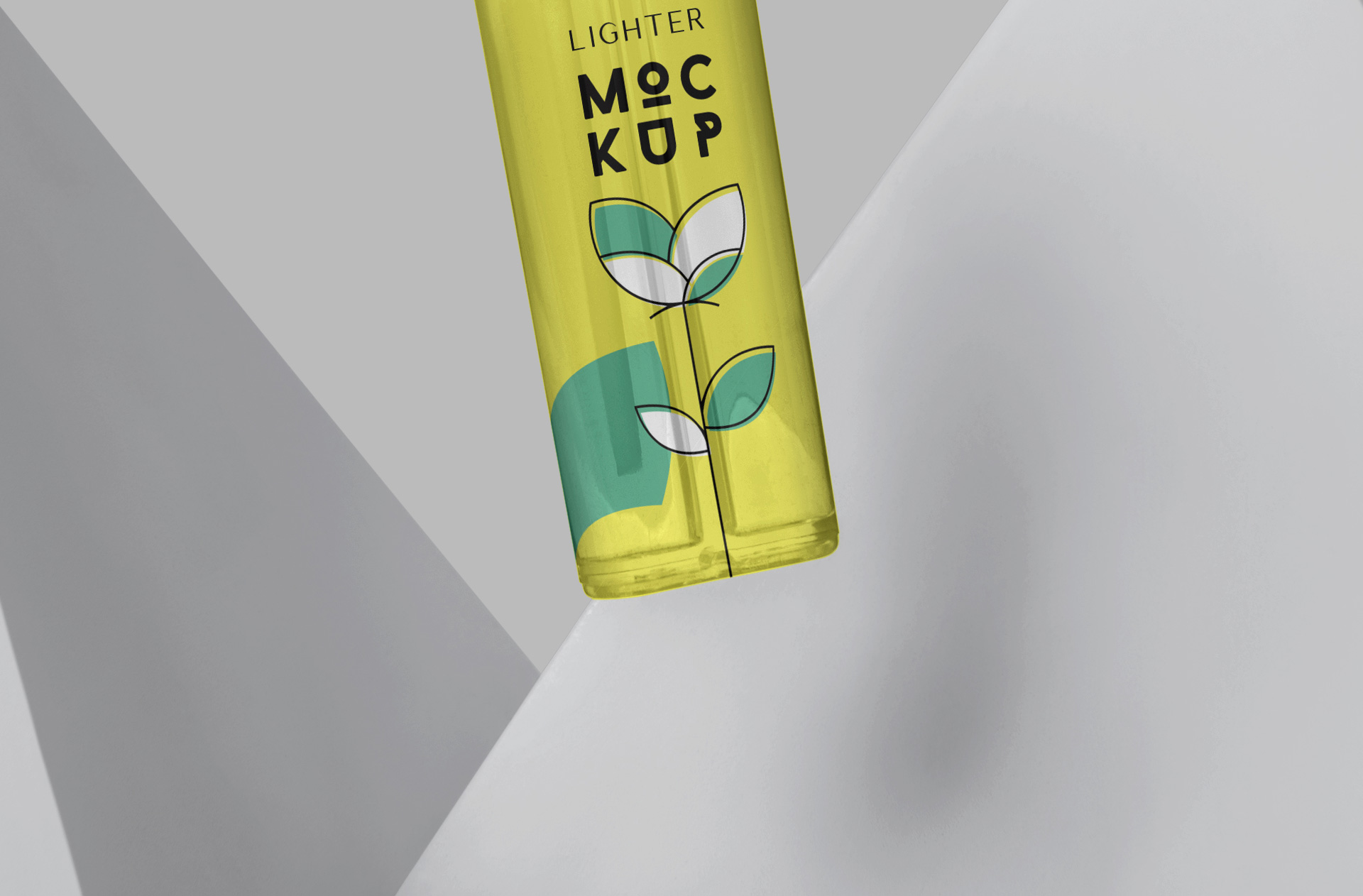 customizable lighter mock-up
