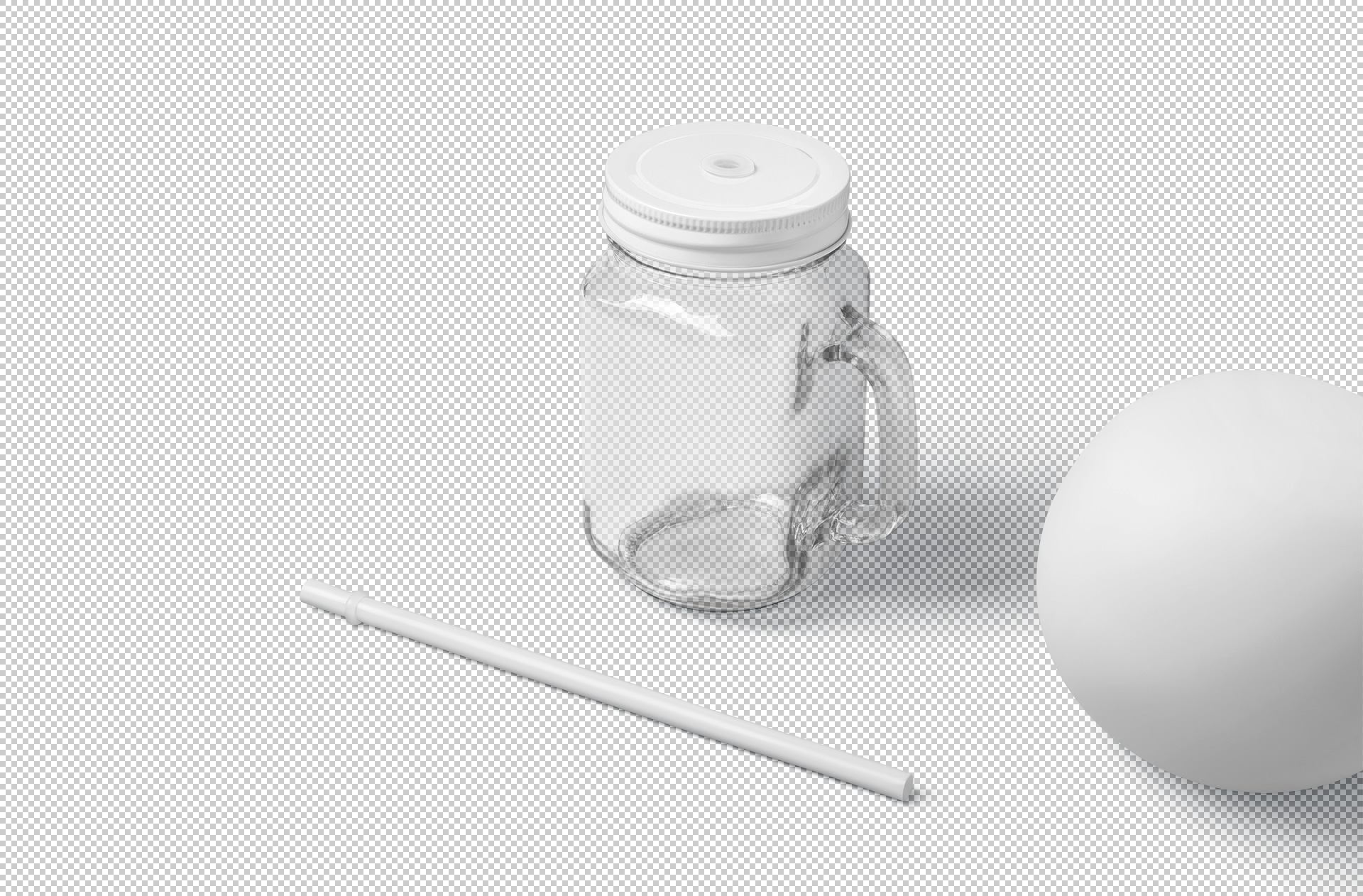 beverage jar mock-up