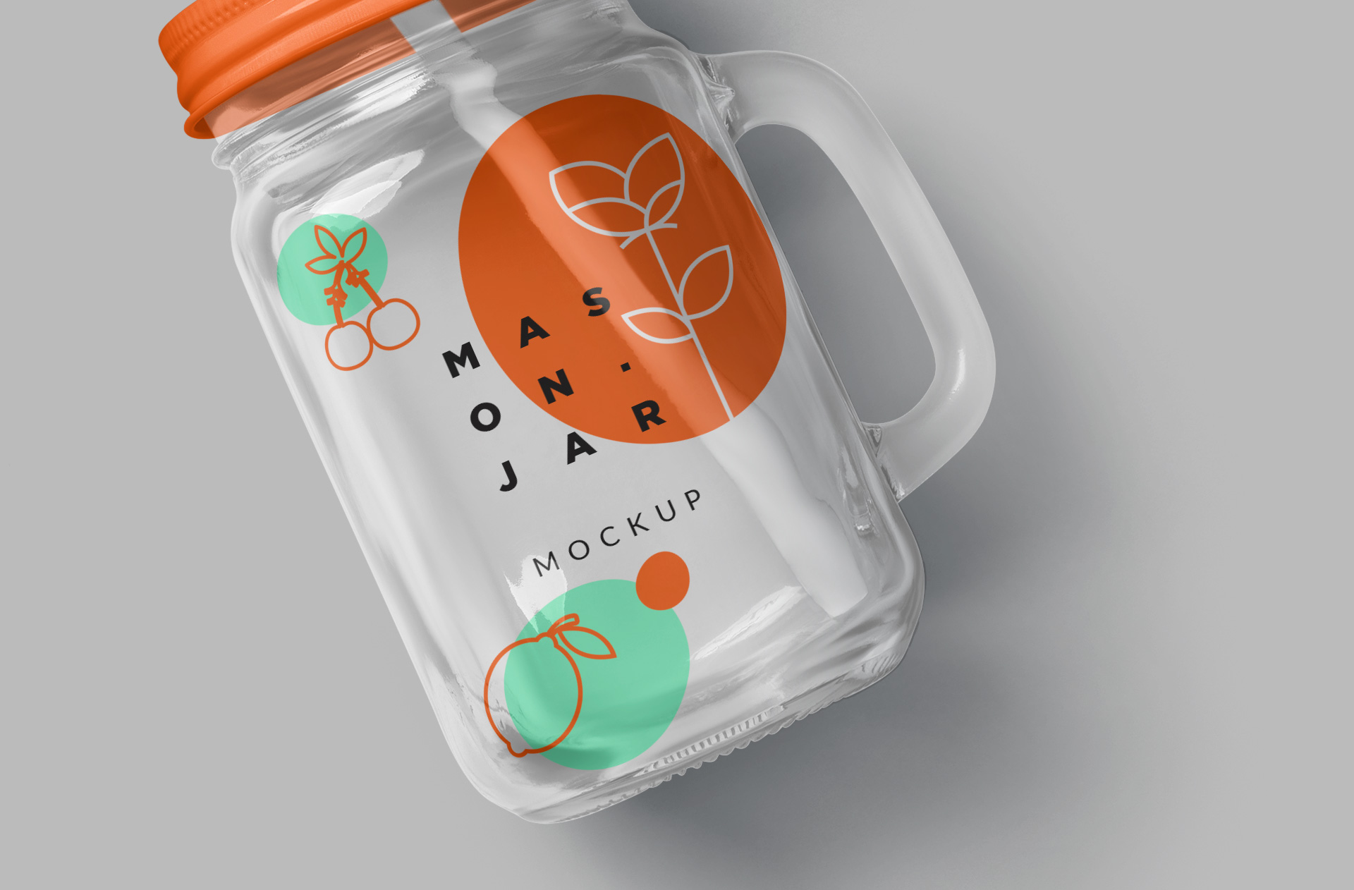 beverage branding jar mock-up