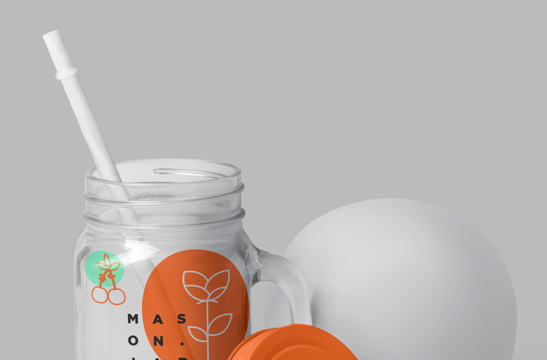 beverage branding mock-up