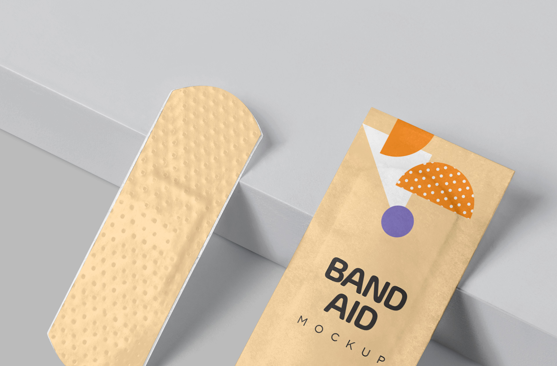 adhesive bandage mock-up