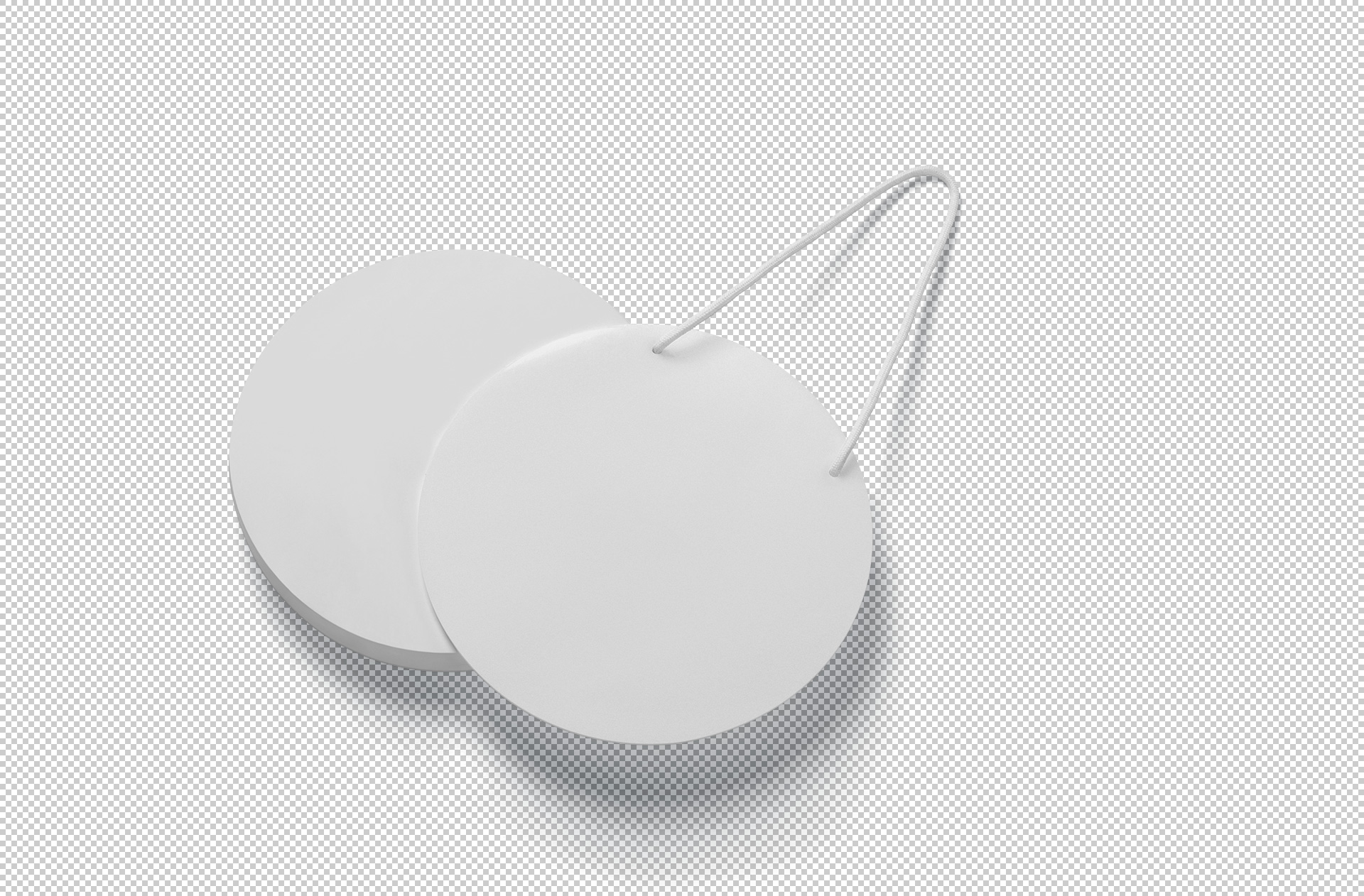 boutique round sign mock-up
