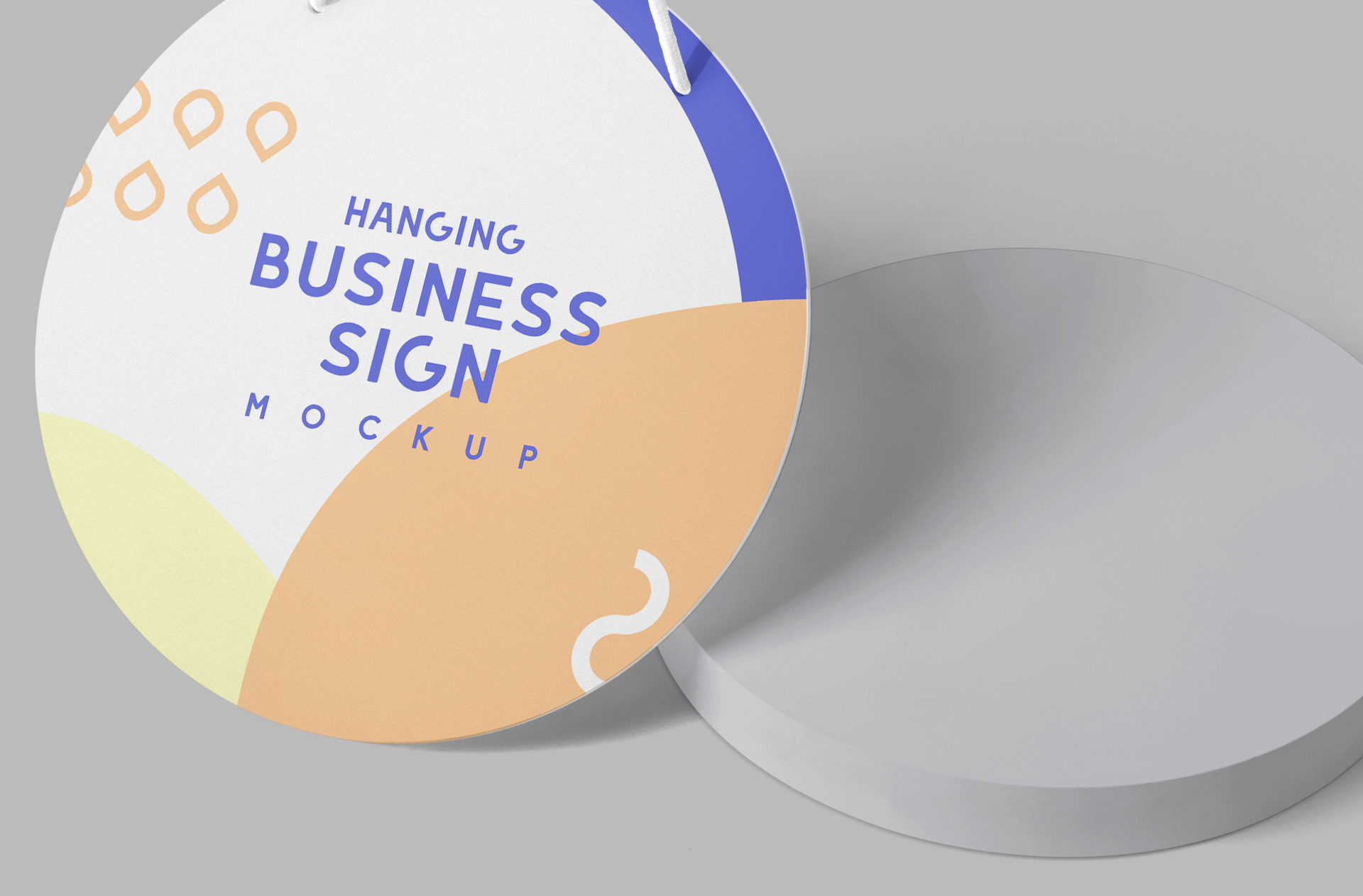 custom business sign mock-up