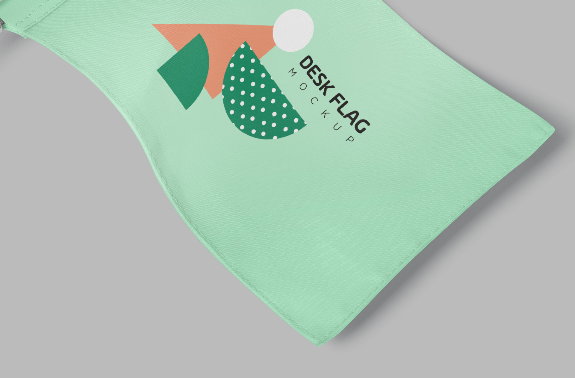 elegant desk flag mock-up