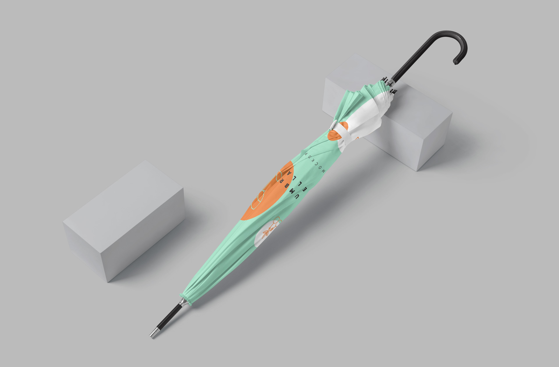 Stylish Rain Umbrella Mockup