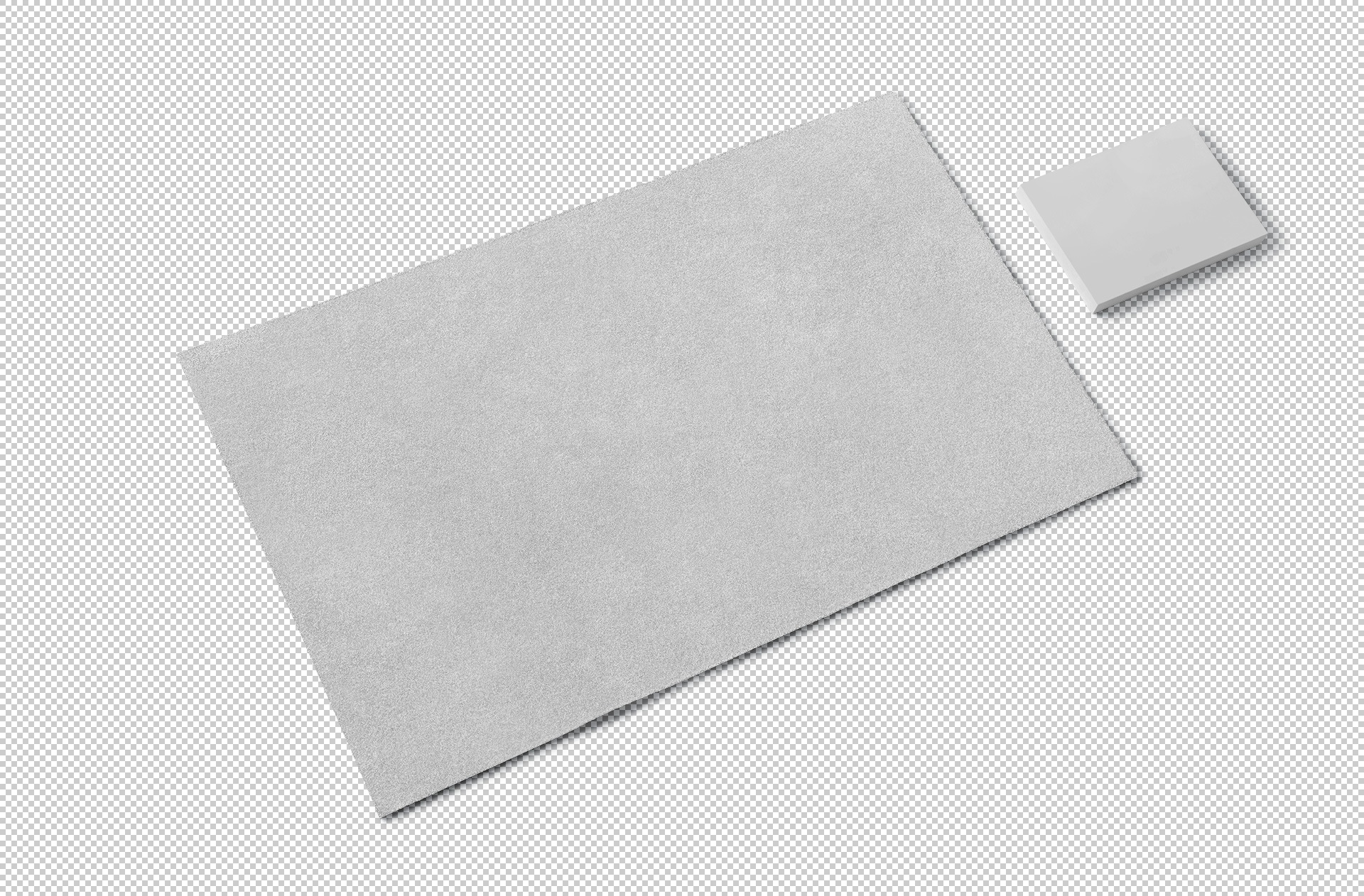 Photorealistic Rectangular Floor Door Mat Mockup