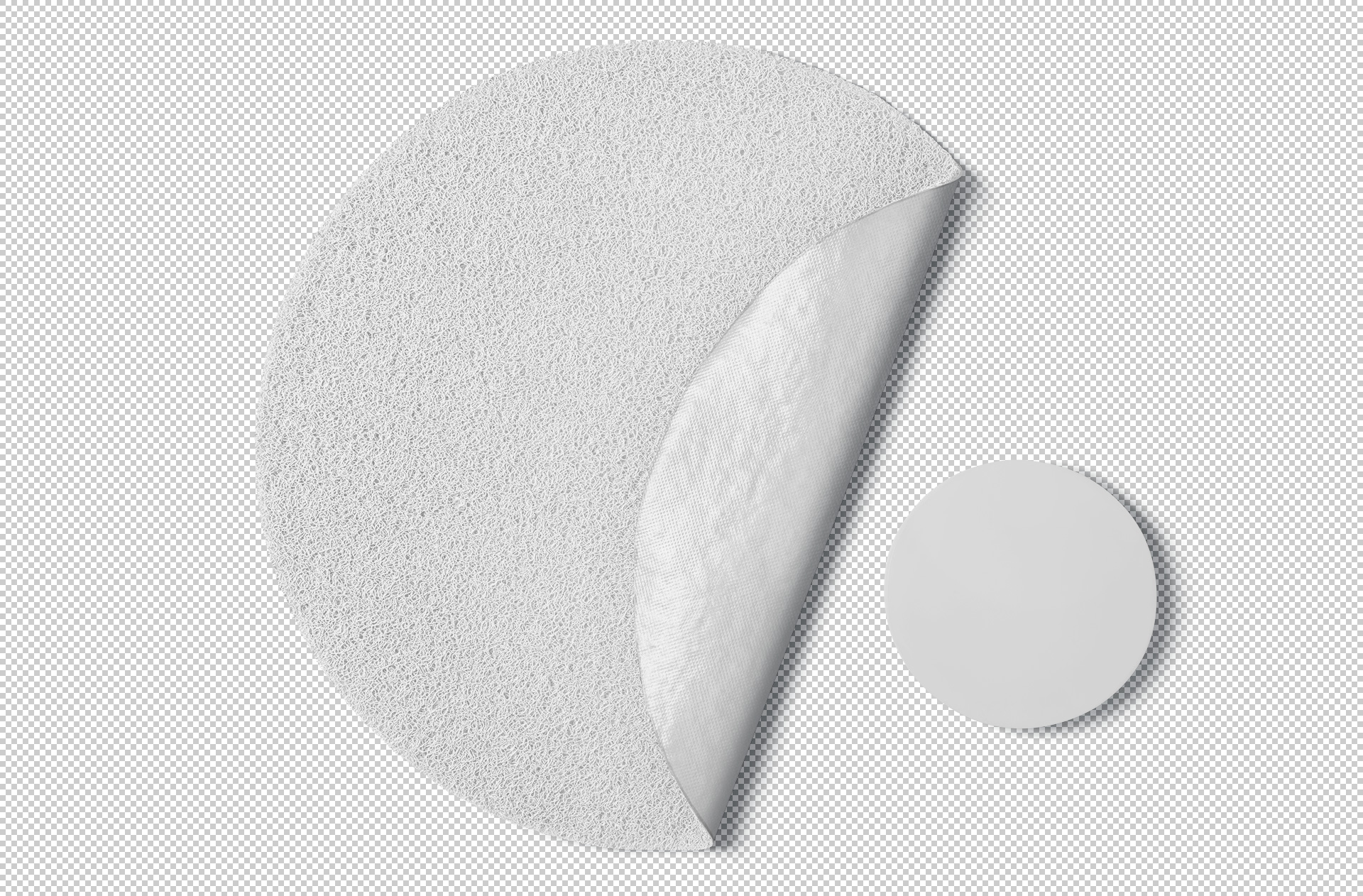 circular branding mat