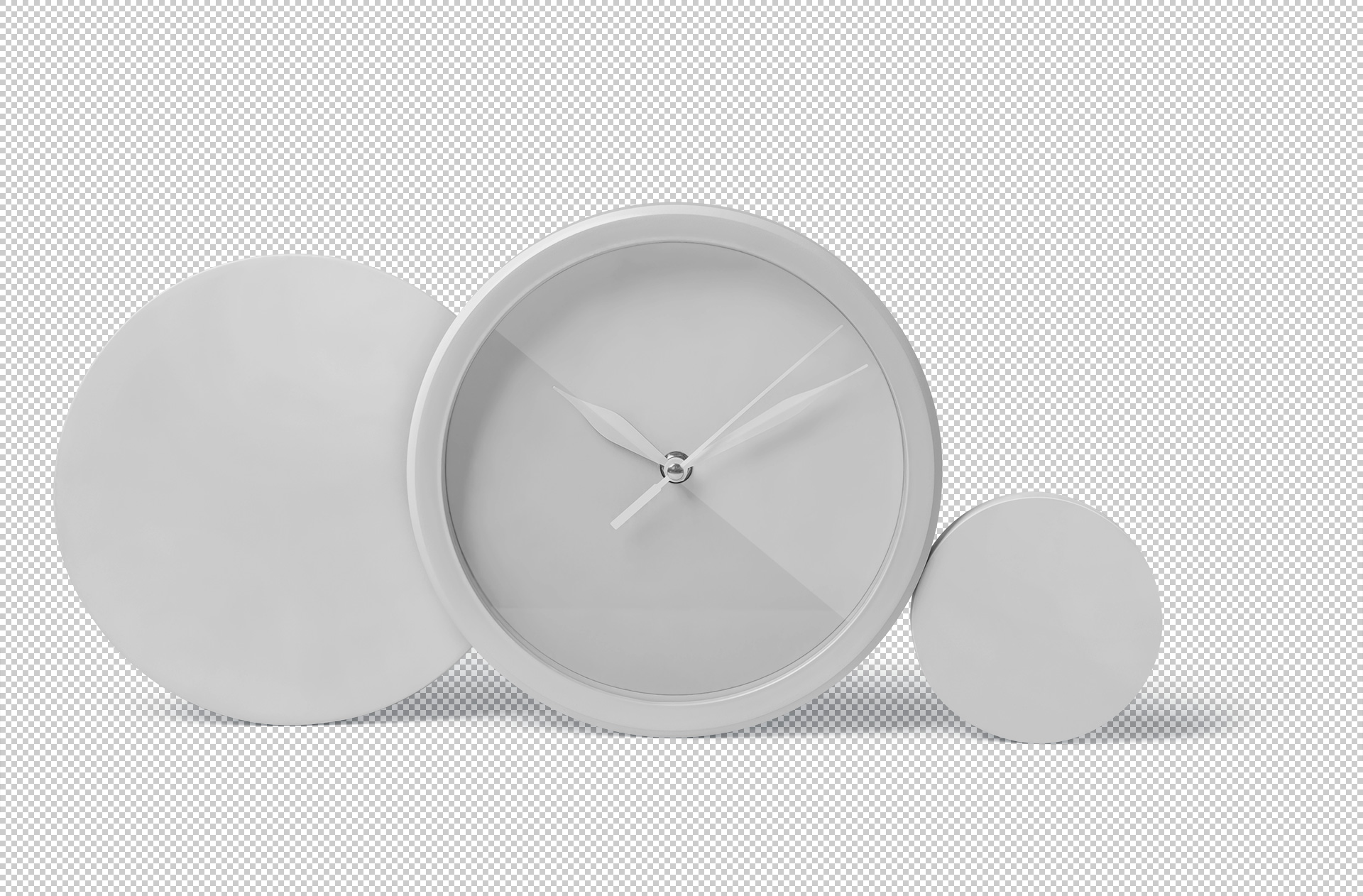 circular clock mock-up
