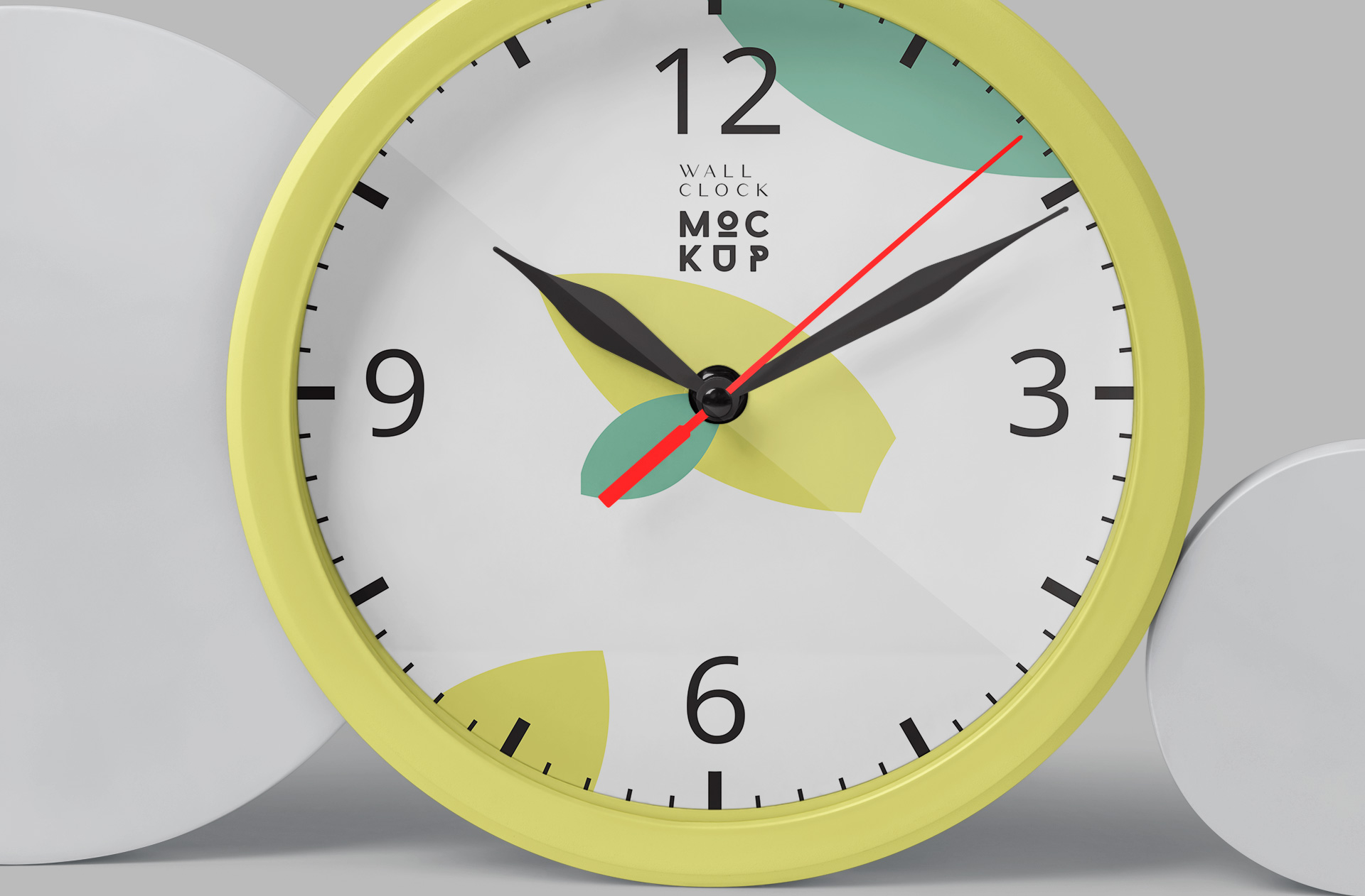 circular clock mock-up