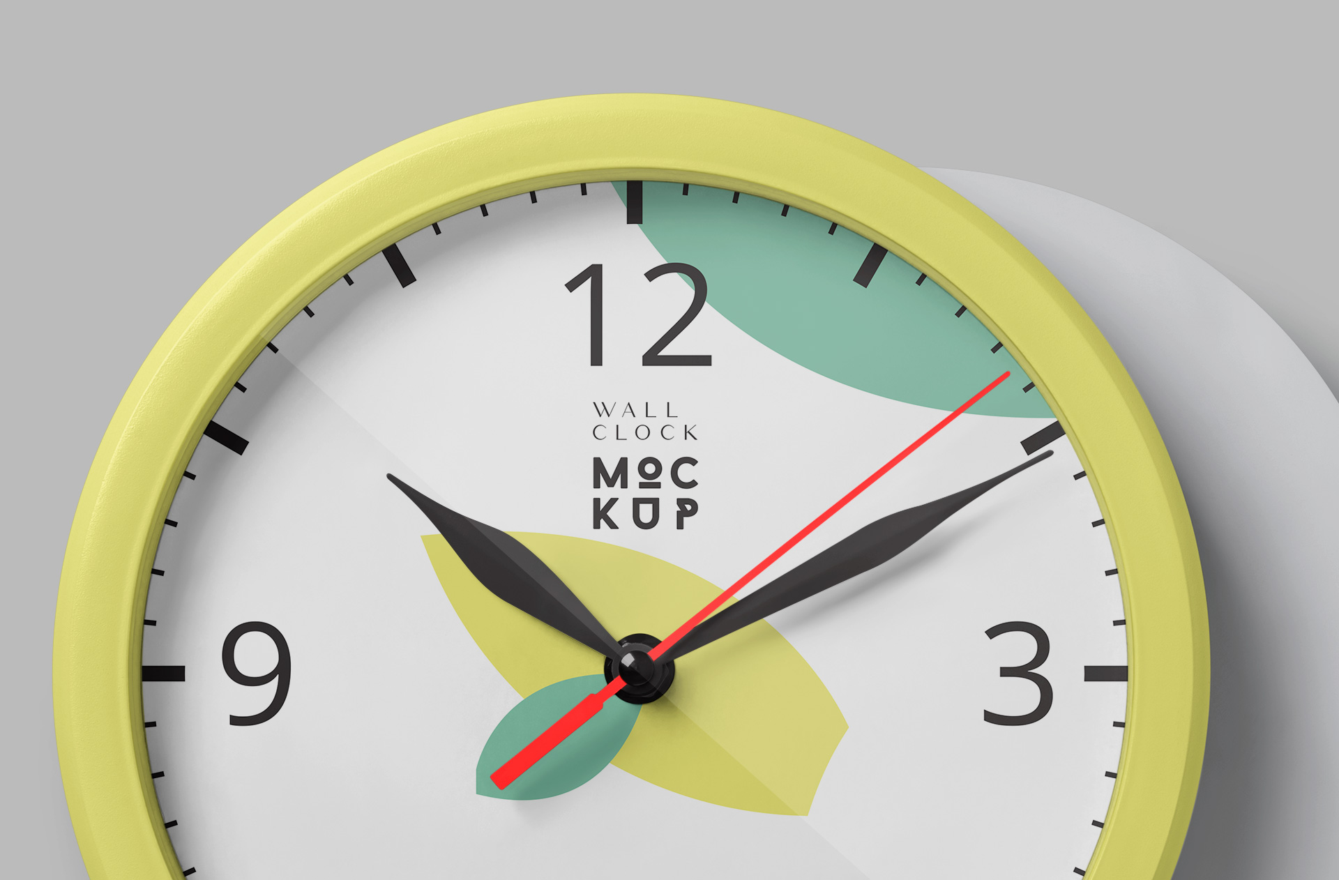 circular clock mock-up template