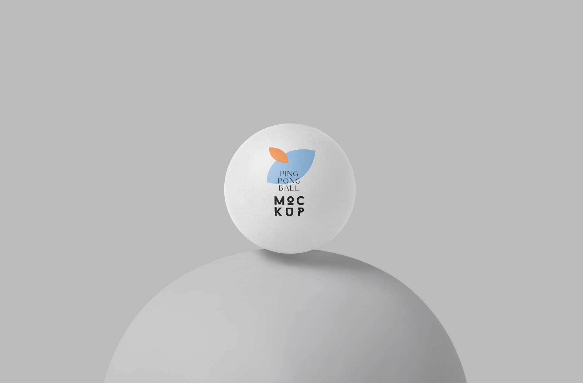 Ping Pong Ball Mockup Realistic Custom Design
