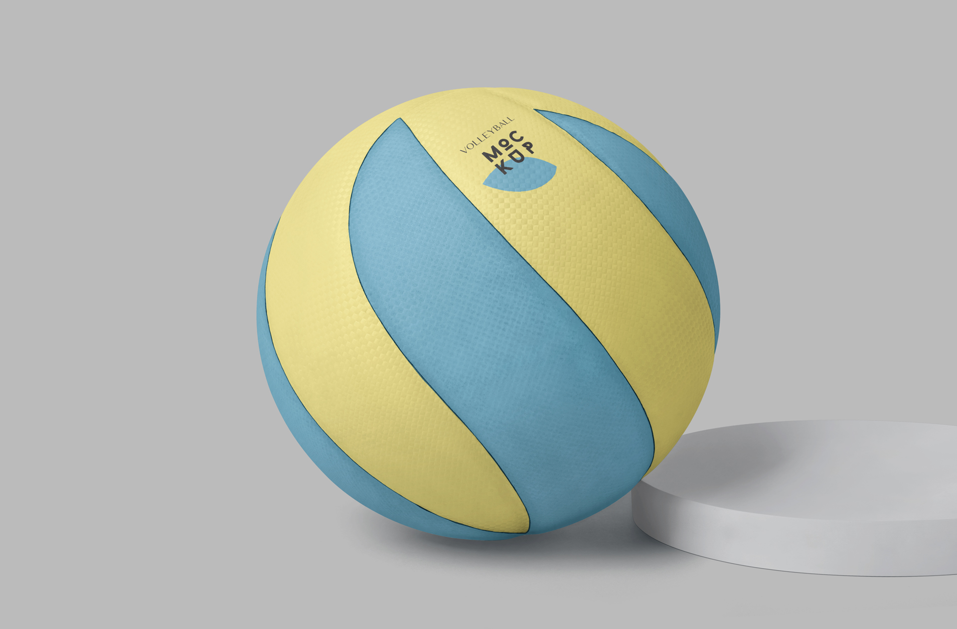Top View Volleyball Mockup High Resolution
