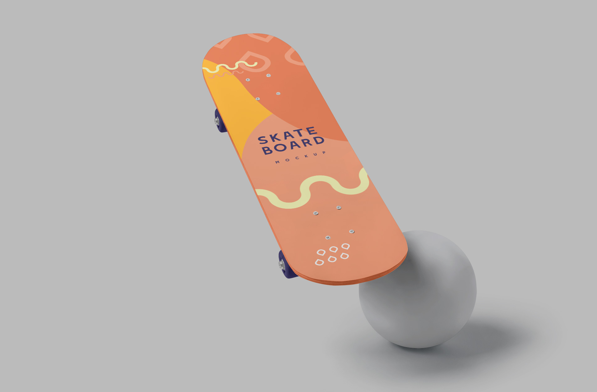 High-Quality Skateboard Mockup Editable PSD